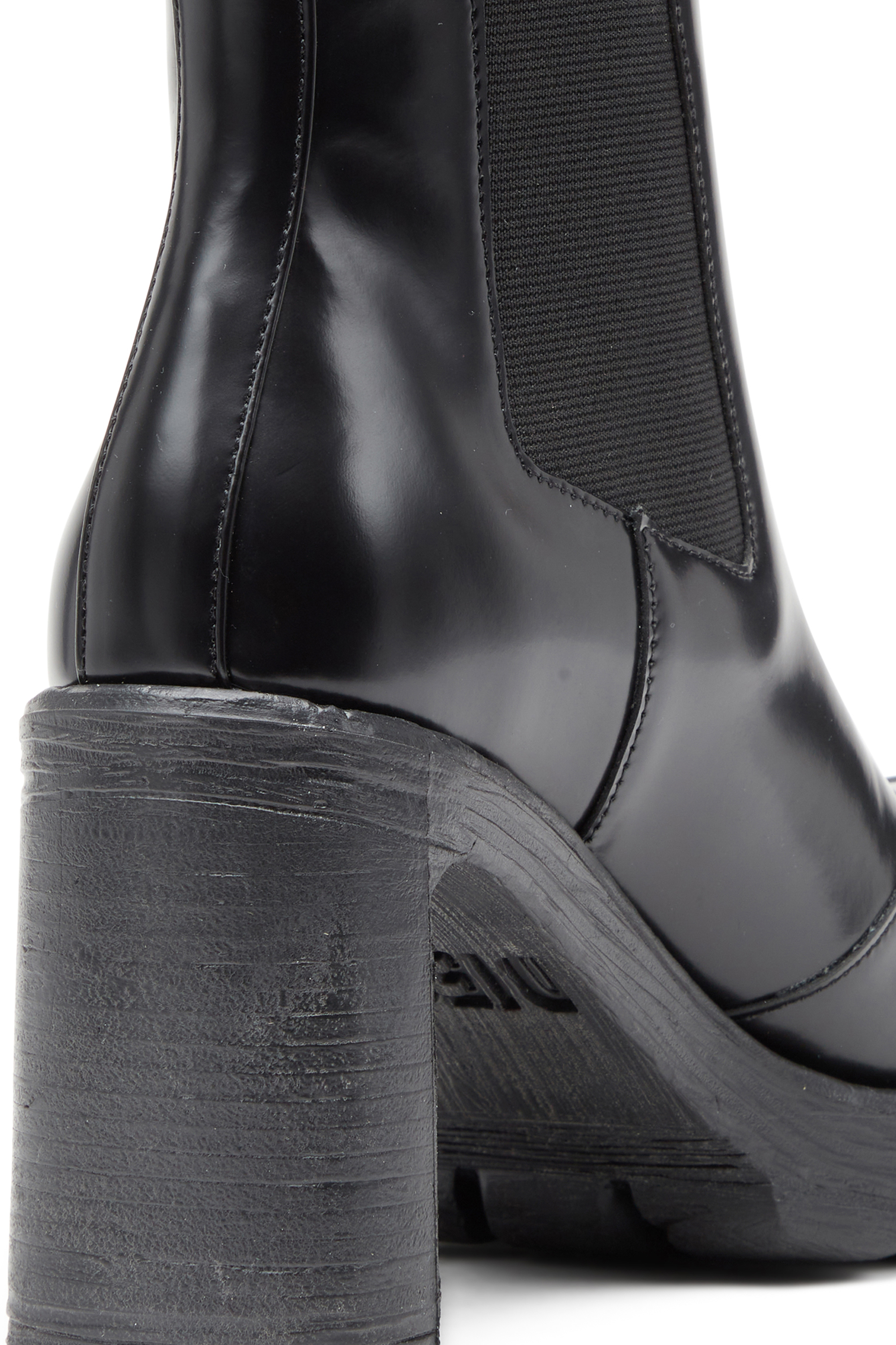 D-HAMMER CH D W, Black Diesel - D-HAMMER CH D W, Woman's D-Hammer-High-heel boots with Oval D plaque in Black - 5