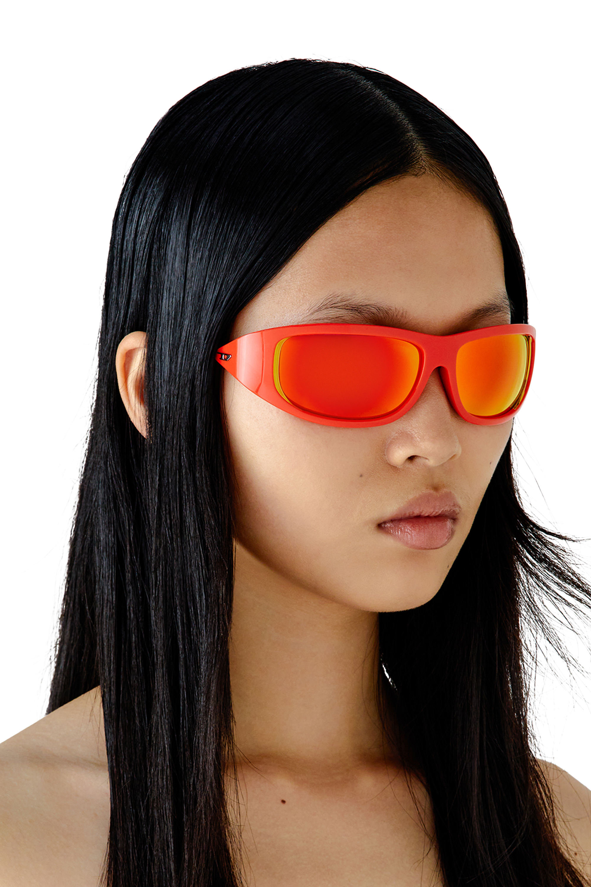 Diesel - 0DL3001, Unisex's Wraparound style sunglasses in Orange - 6