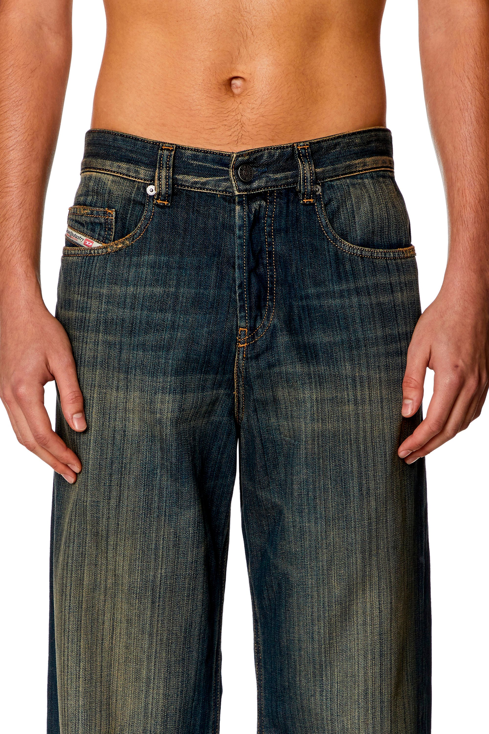 Diesel - Man Straight Jeans 2001 D-Macro 09I20, Dark Blue - Image 5