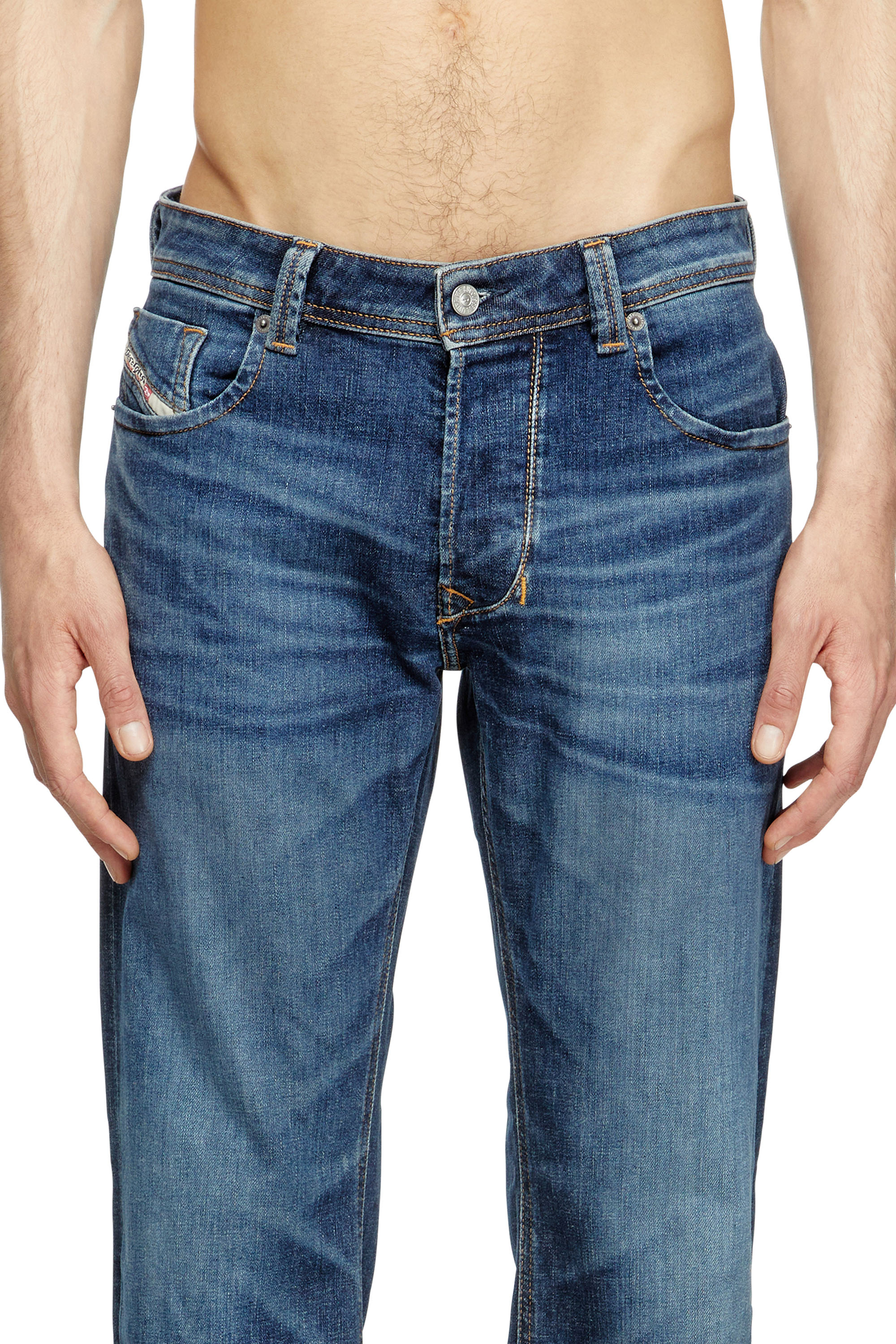 Regular Jeans 1985 Larkee 09J47, Dark Blue Diesel - Man's Regular Jeans 1985 Larkee 09J47, Dark Blue - 5