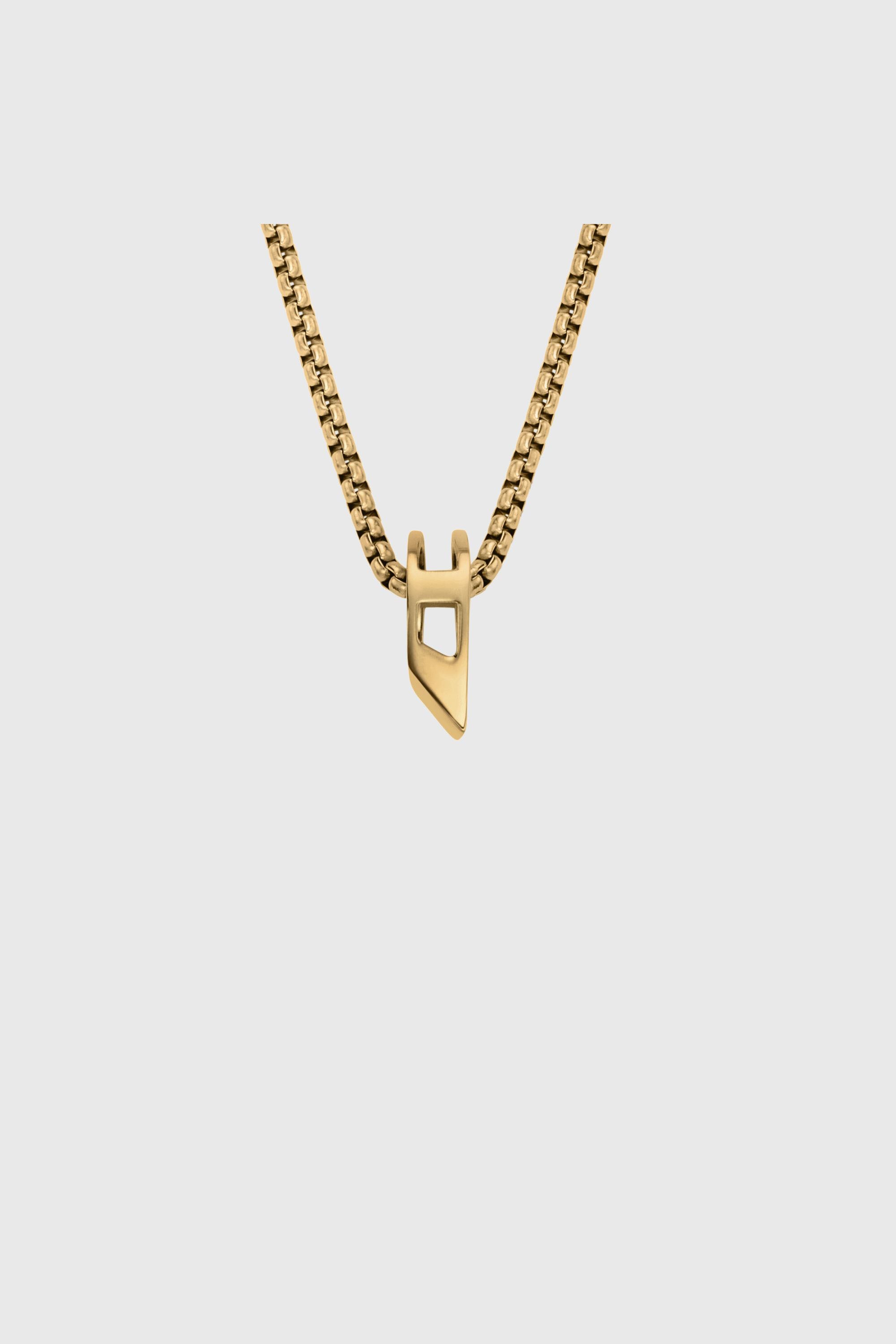 Diesel - DX1670710 JEWELLERY, Unisex's Stainless Steel Pendant Necklace in Gold - 2