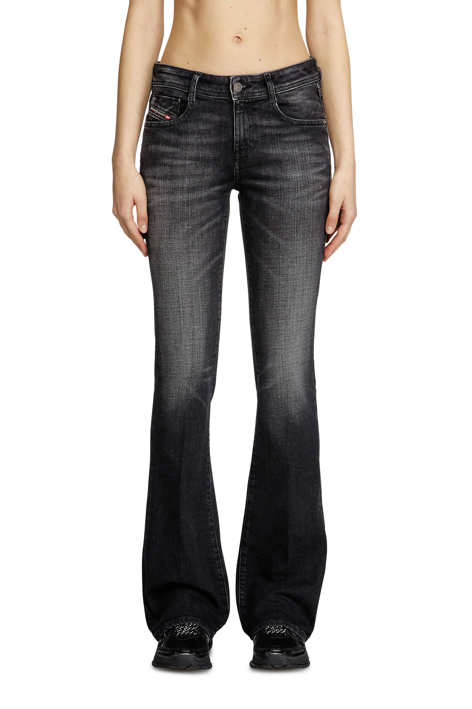 Diesel - Woman's Bootcut Jeans 1969 D-Ebbey 09K99, Black/Dark grey - 3