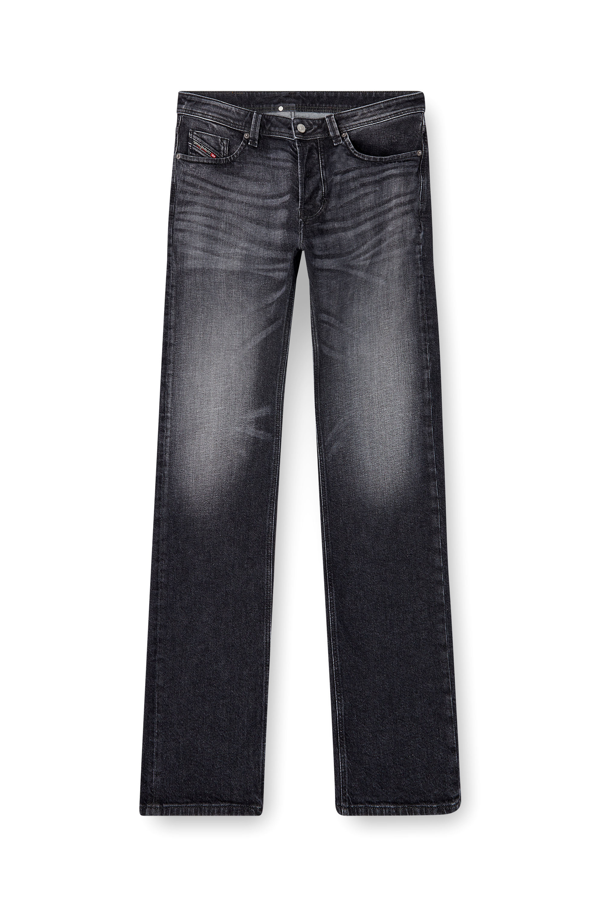 Diesel - Man's Regular Jeans 1985 Larkee 09L52, Black/Dark grey - 3