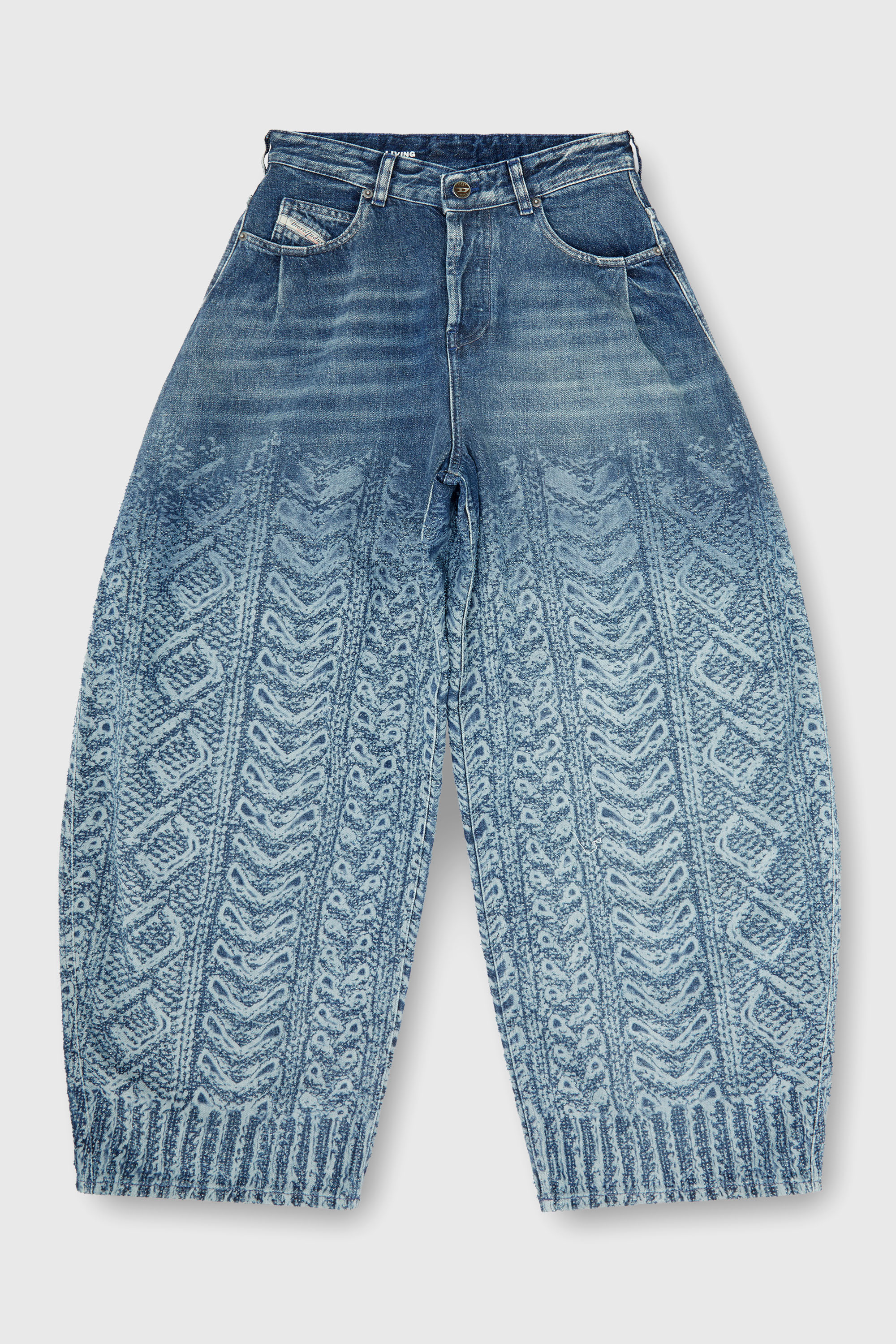 Diesel - Woman's Relaxed Jeans 1987 D-Khelz 007EV, Dark Blue - 6