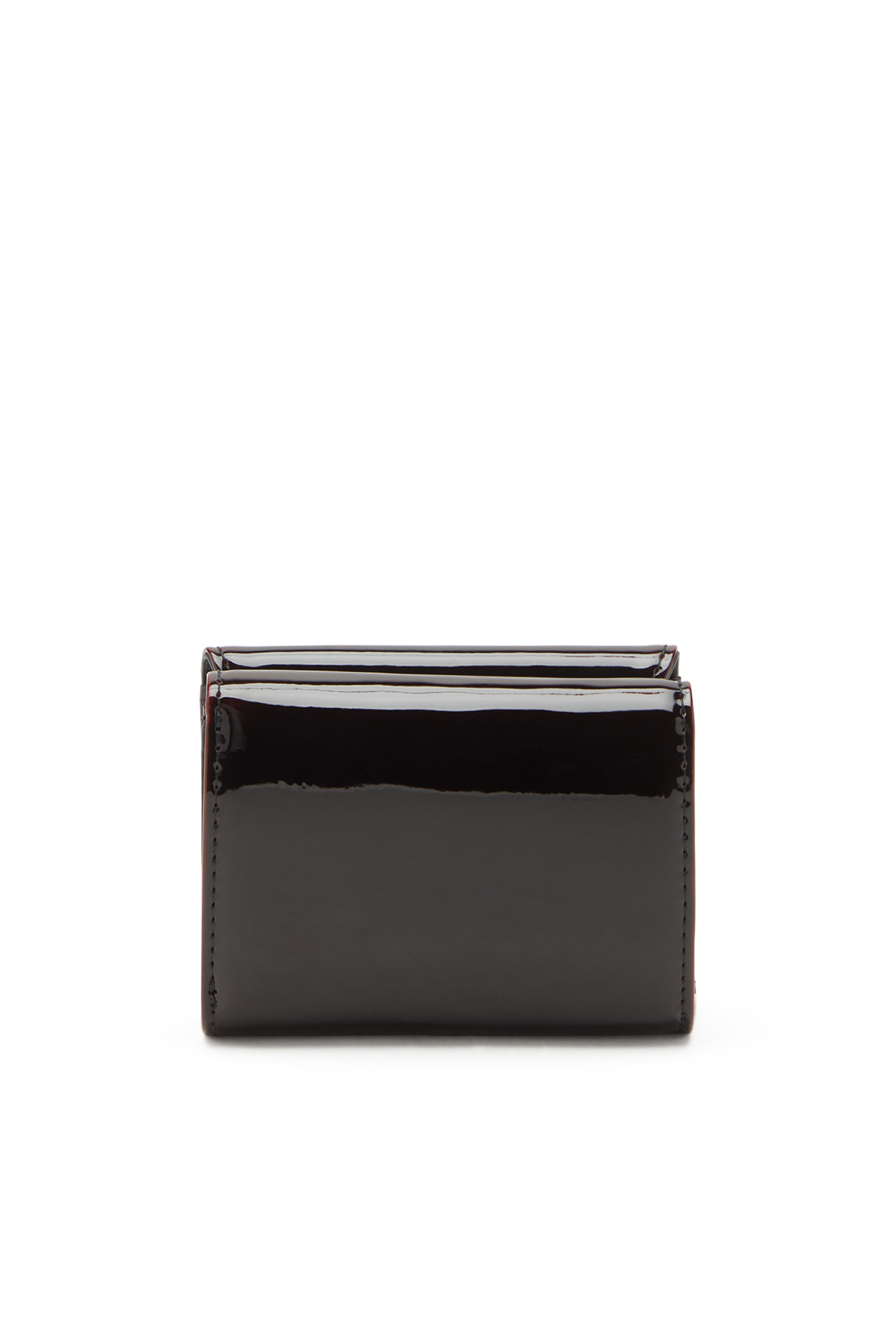 Diesel - 1DR  TRI FOLD COIN XS II, Woman's Tri-fold wallet in liquid PU in Burgundy - 2