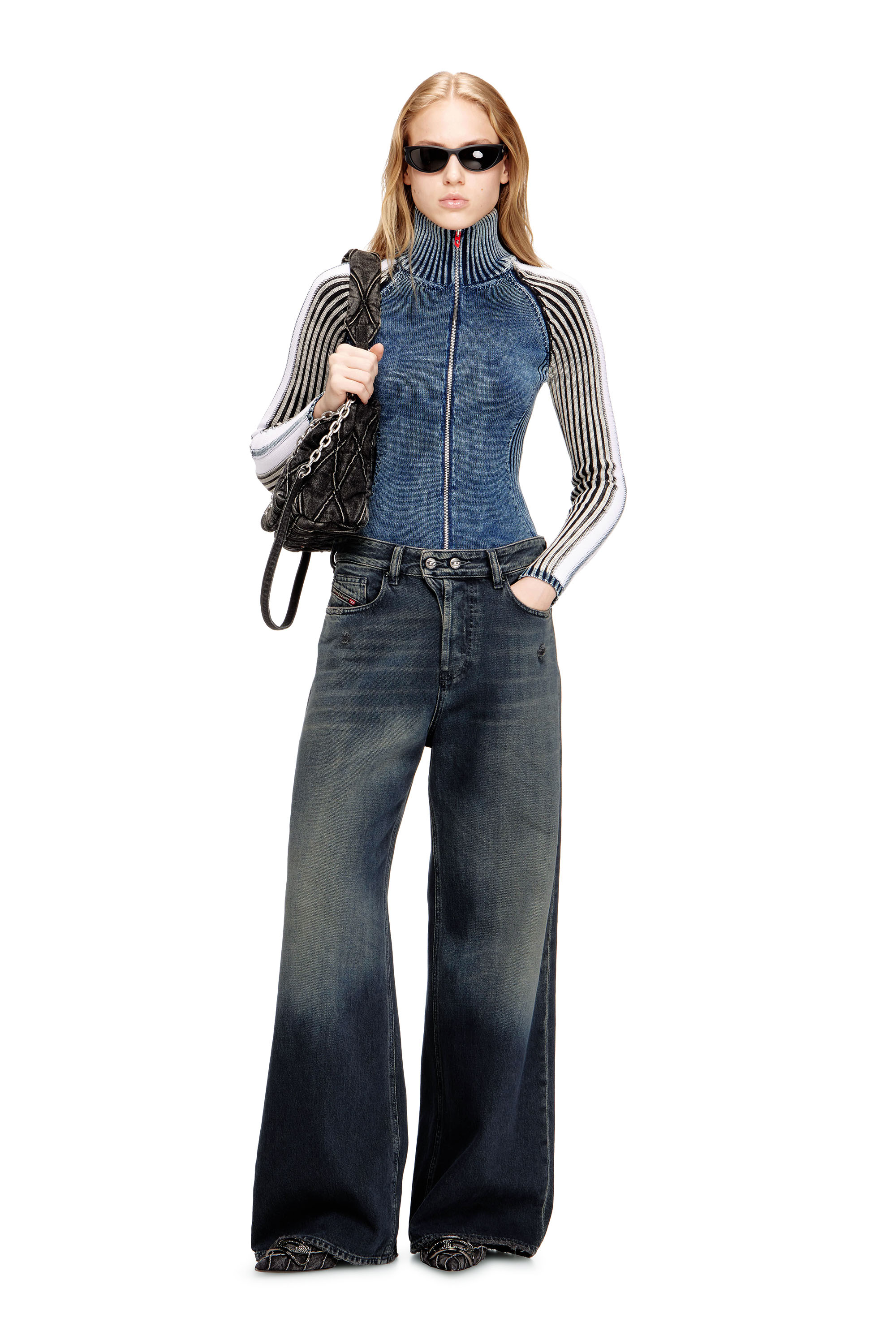 Diesel - Unisex's Relaxed Jeans 1996 D-Sire 09N67, Dark Blue - 1