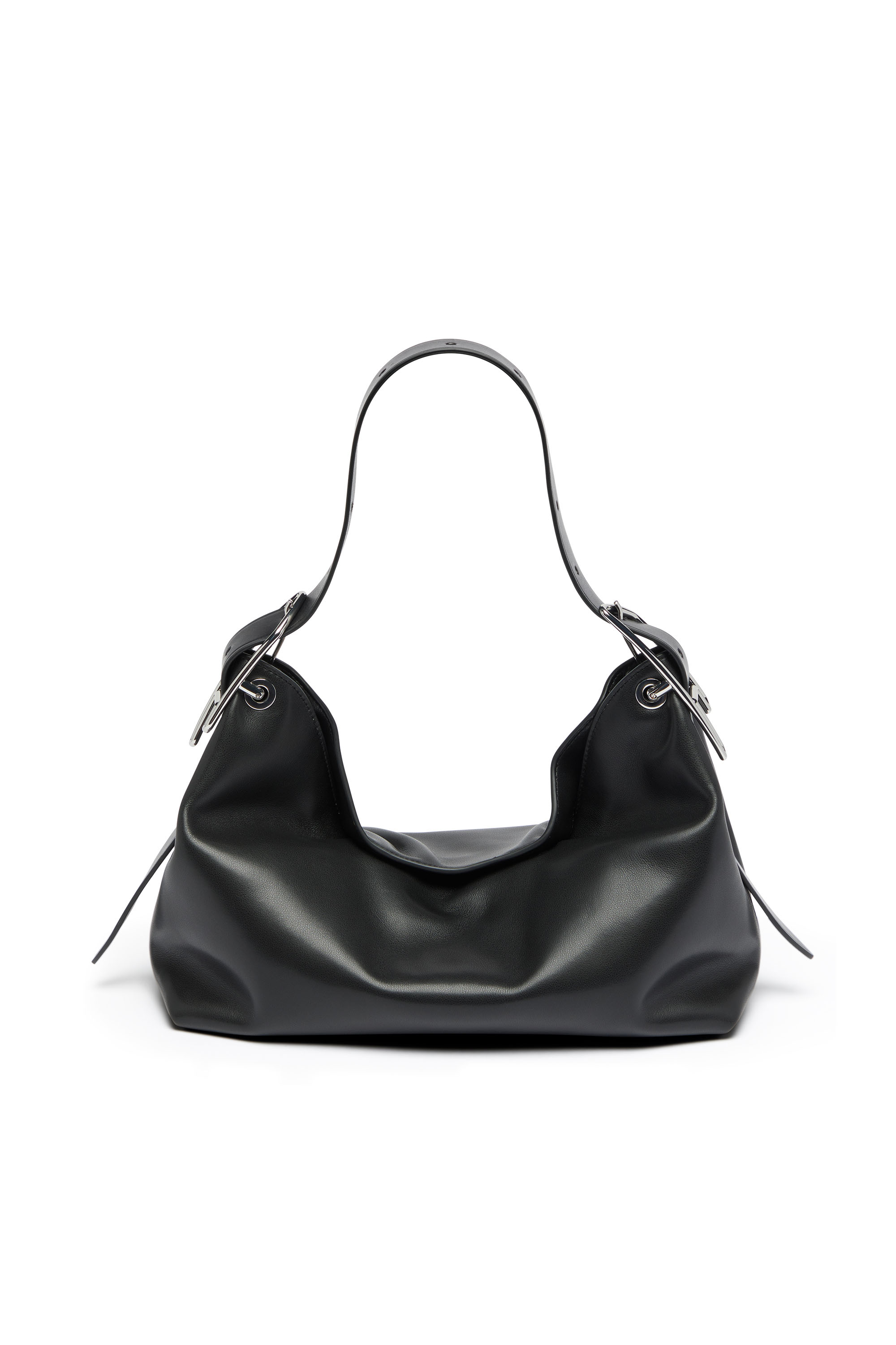Diesel - D-LINE HOBO S, Woman's D-Line-Leather shoulder bag in Black - 2