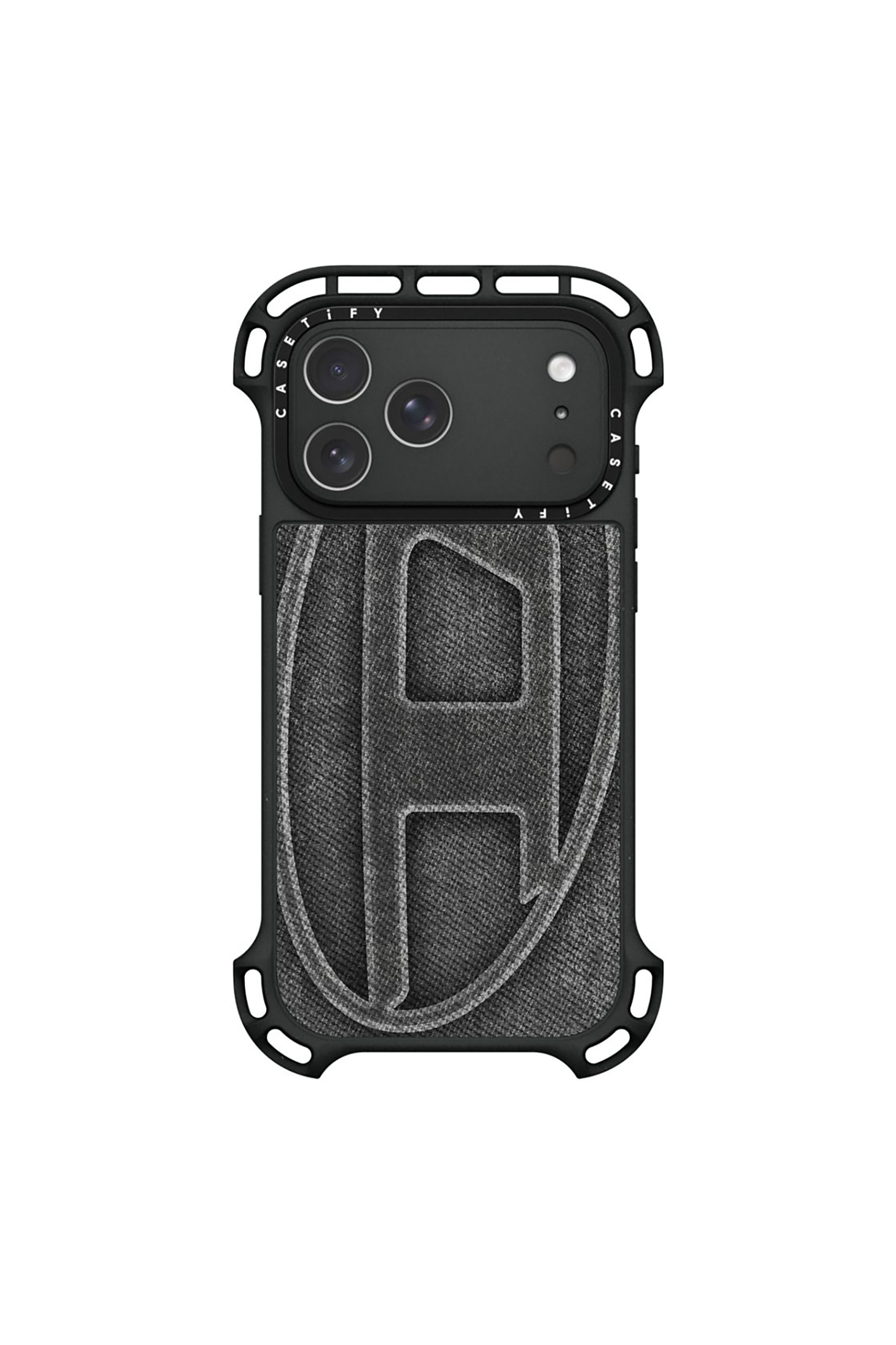 Diesel - 60599 MOULDED CASE, Unisex's Oval D case for iPhone 17 Pro Max in Black - 1
