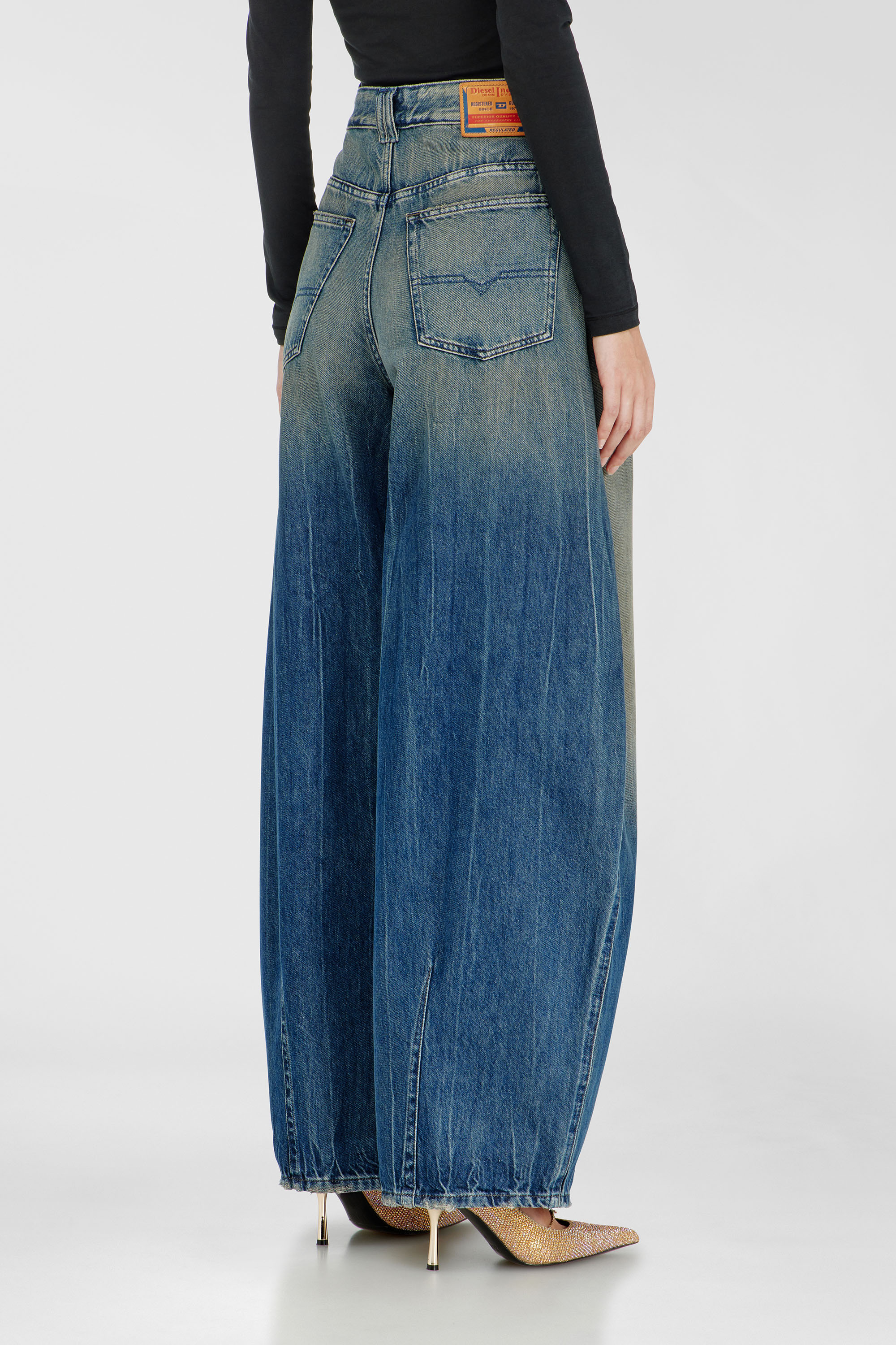 Diesel - Woman's Relaxed Jeans 1987 D-Khelz 09Q72, null - 5
