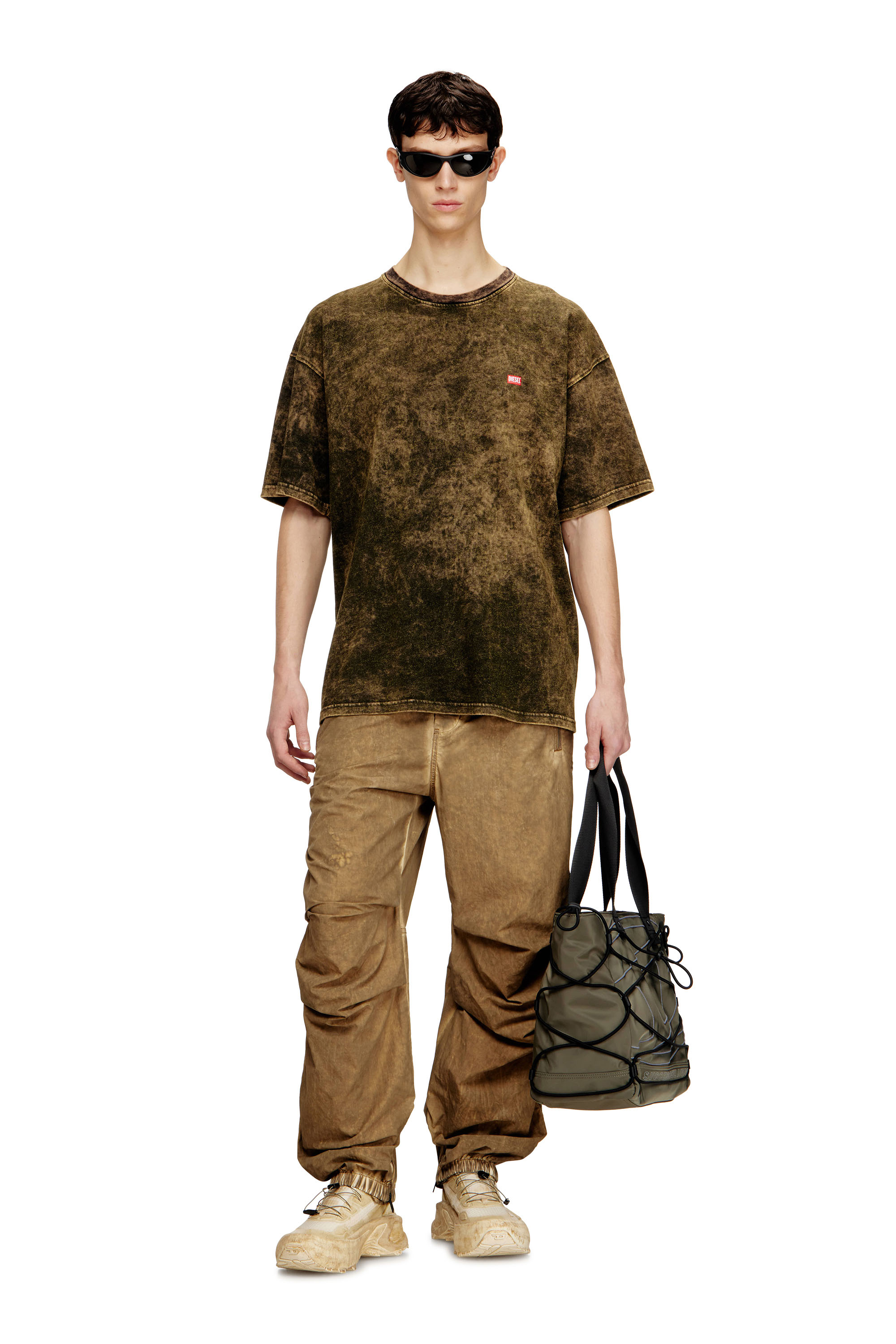 Diesel - T-BOXT-T4, Man's Jersey t-shirt with logo in Military Green - 2