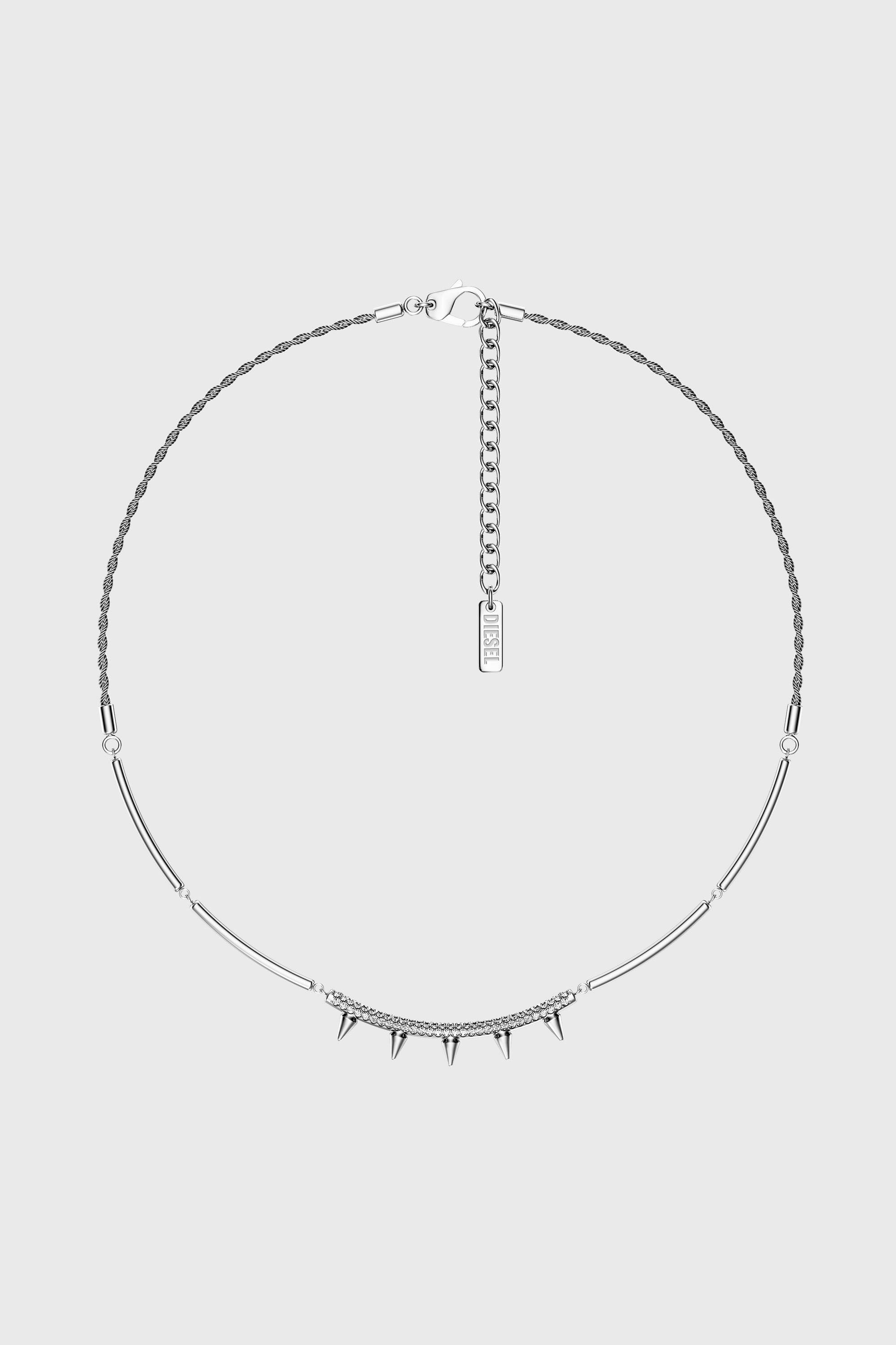 Diesel - DX1724040, Unisex's Stainless Steel Chain Necklace in Silver - 1