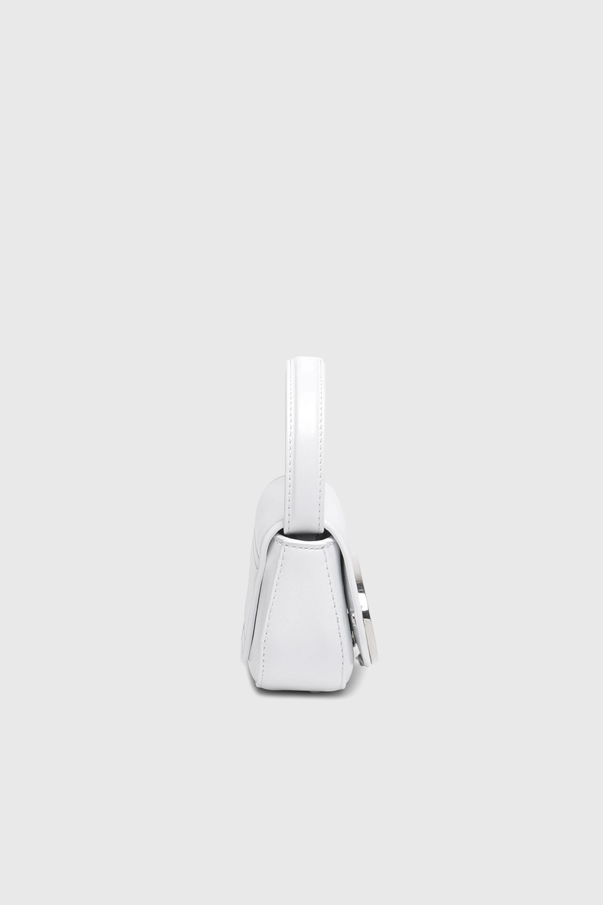 Diesel - 1DR XS, Woman's 1DR XS-Iconic mini bag with D logo plaque in White - 5