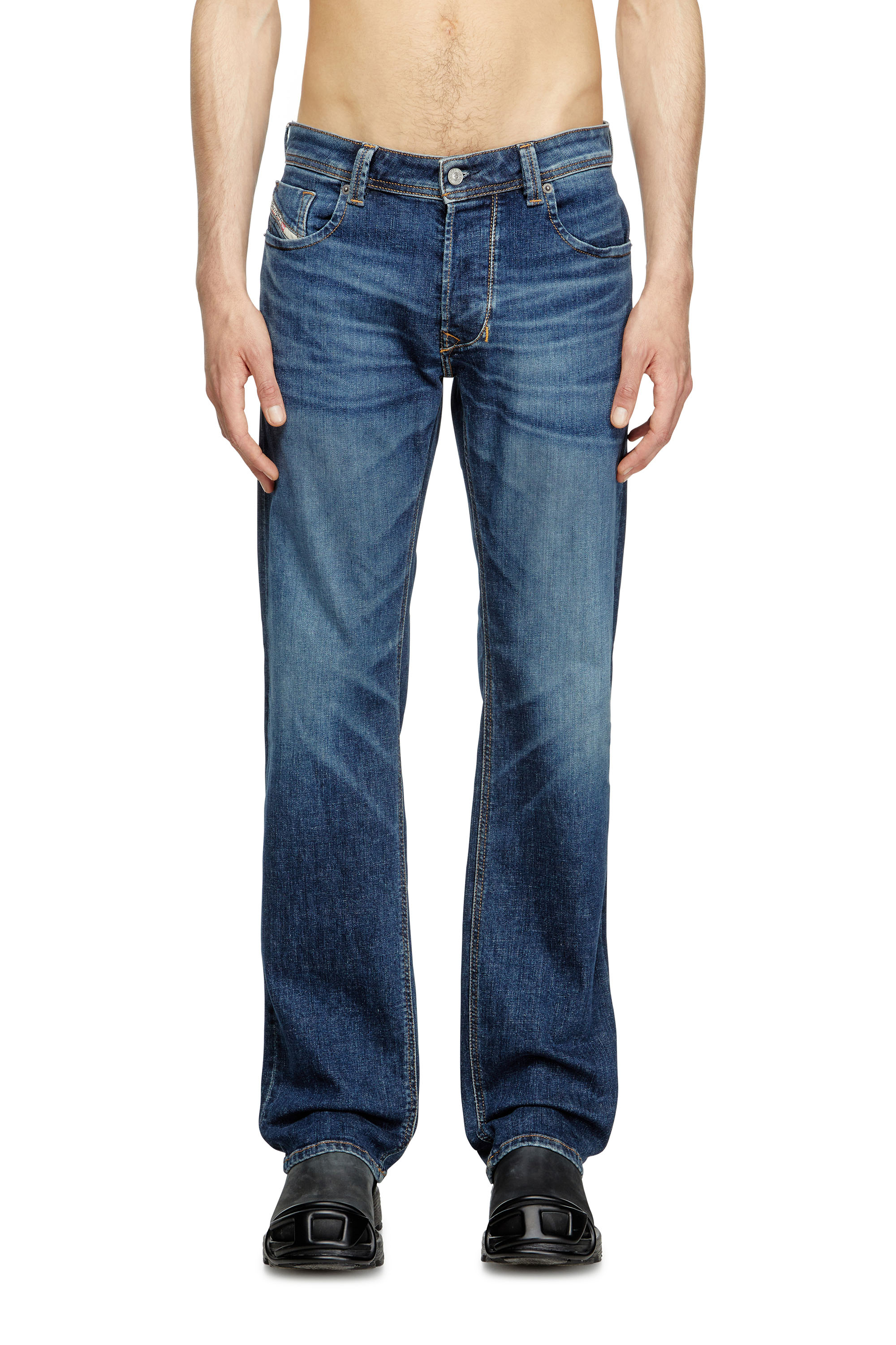 Regular Jeans 1985 Larkee 09J47, Dark Blue Diesel - Man's Regular Jeans 1985 Larkee 09J47, Dark Blue - 3