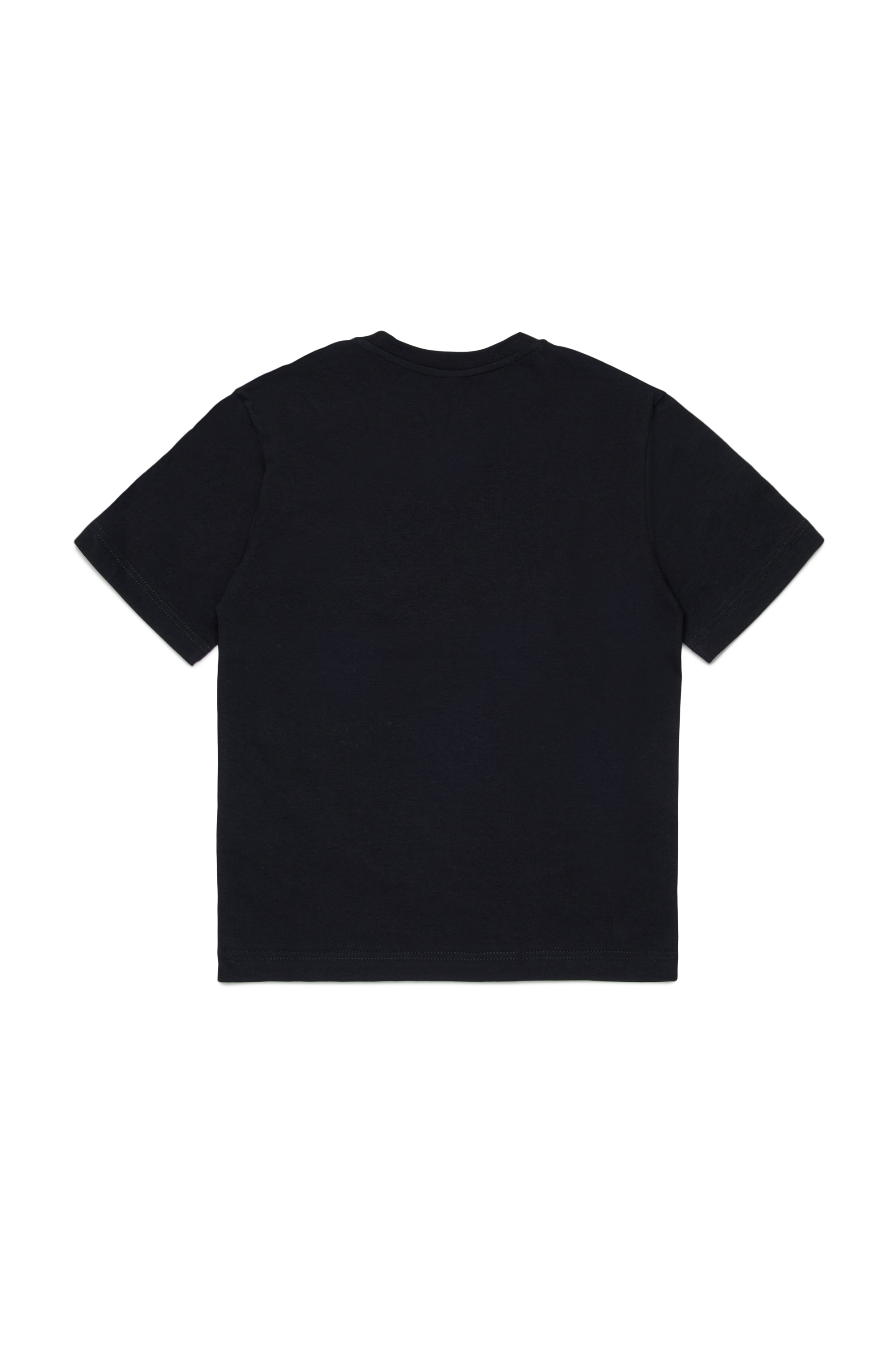 Diesel - TVALE OVER, Man's Cotton T-shirt with shadow Oval D in Black - 2
