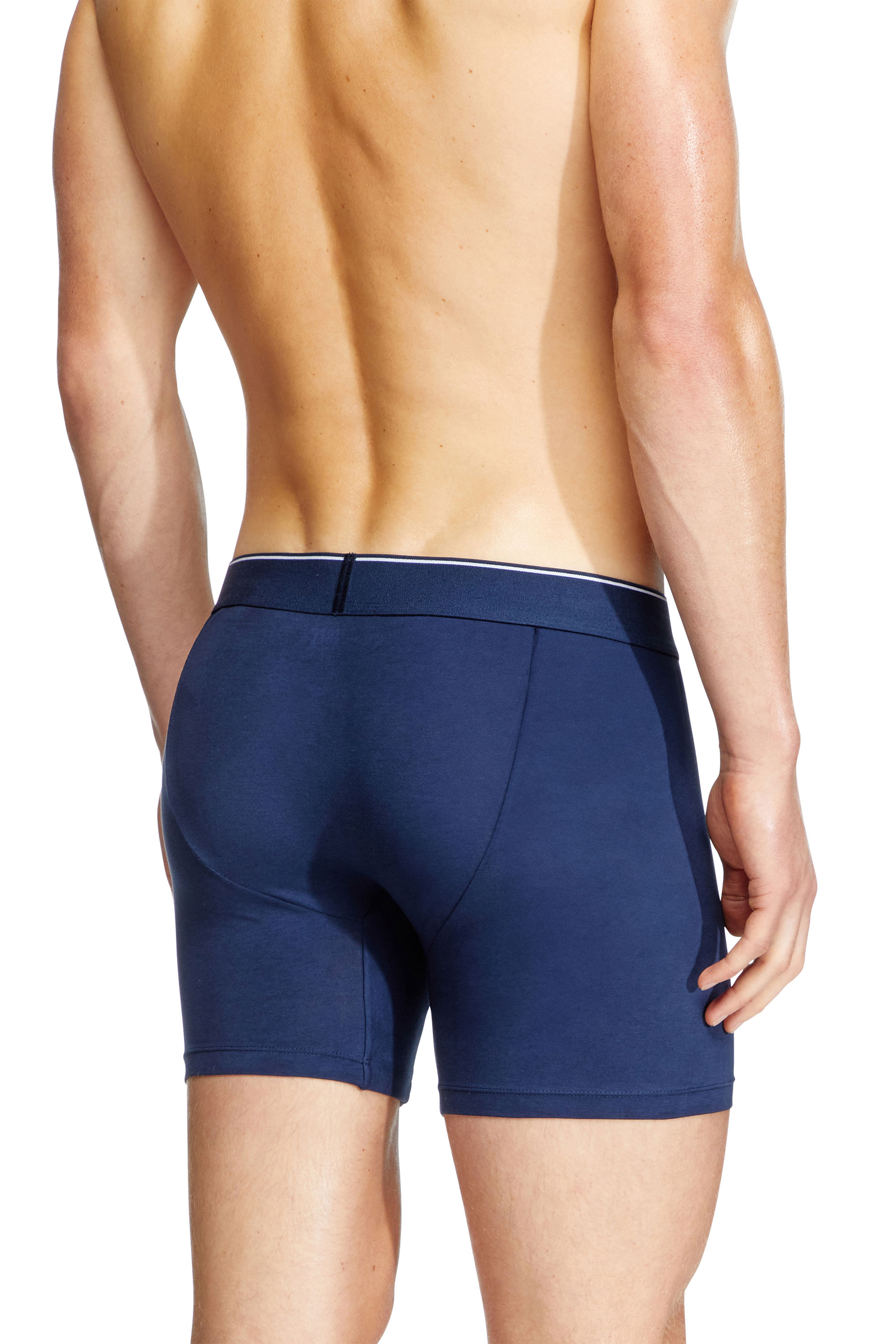 Diesel - MAX-3PACK, Man's Stretch cotton boxer briefs in Blue/Black - 3