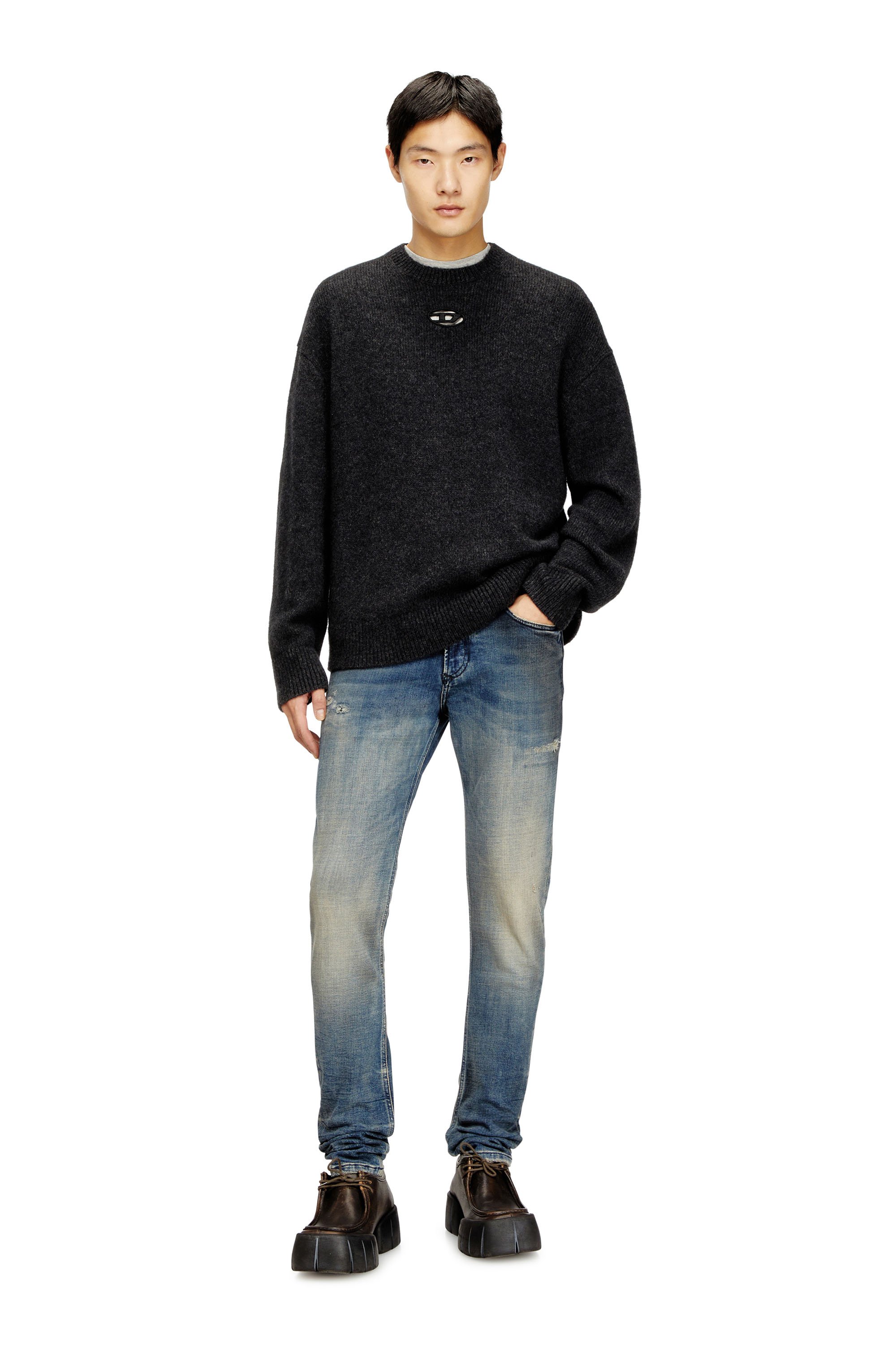 Diesel - K-AREESO, Man's Jumper in wool and alpaca blend in null - 2
