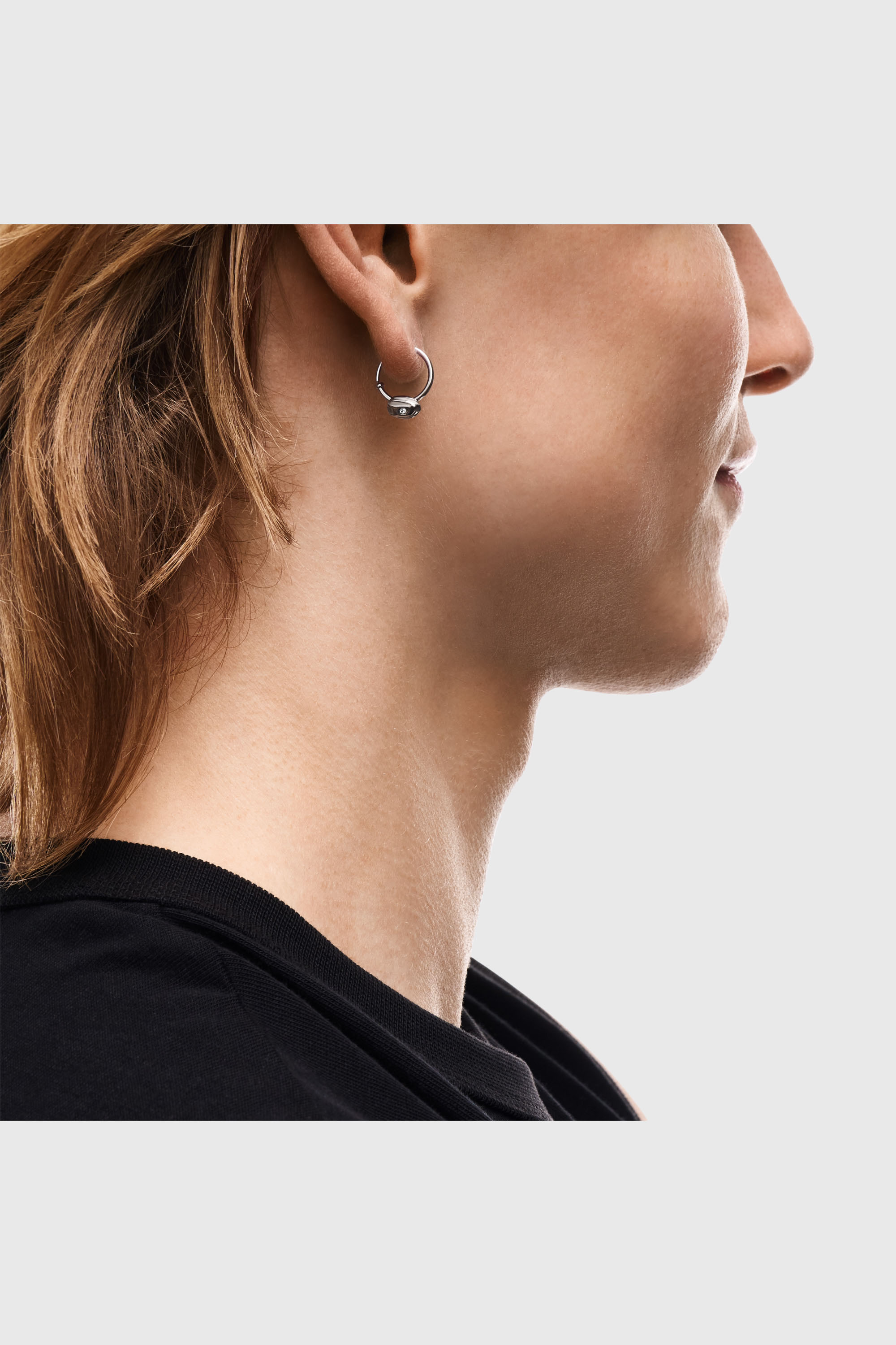 Diesel - DX1703040 JEWELLERY, Unisex's Stainless steel hoop earring in Silver - 5