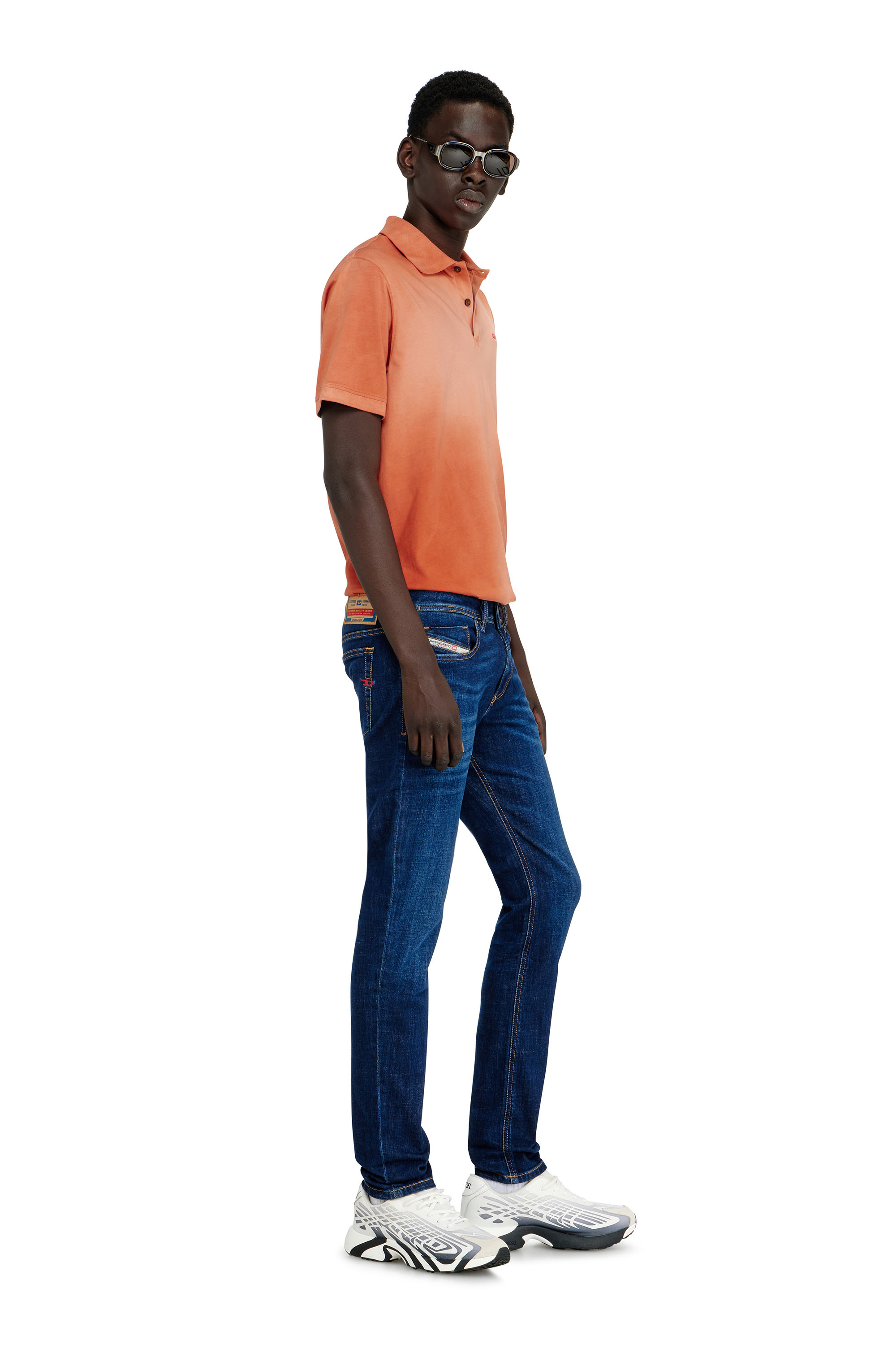 Diesel - Man's Skinny Jeans 1979 Sleenker 09J17, Dark Blue - 2