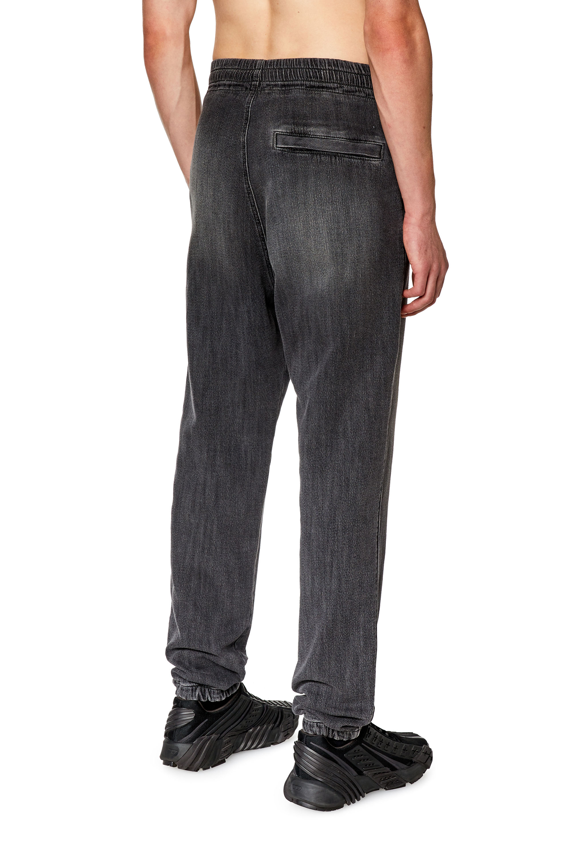 Diesel - Tapered D-Lab Track Denim 09E30, Black/Dark grey - Image 2