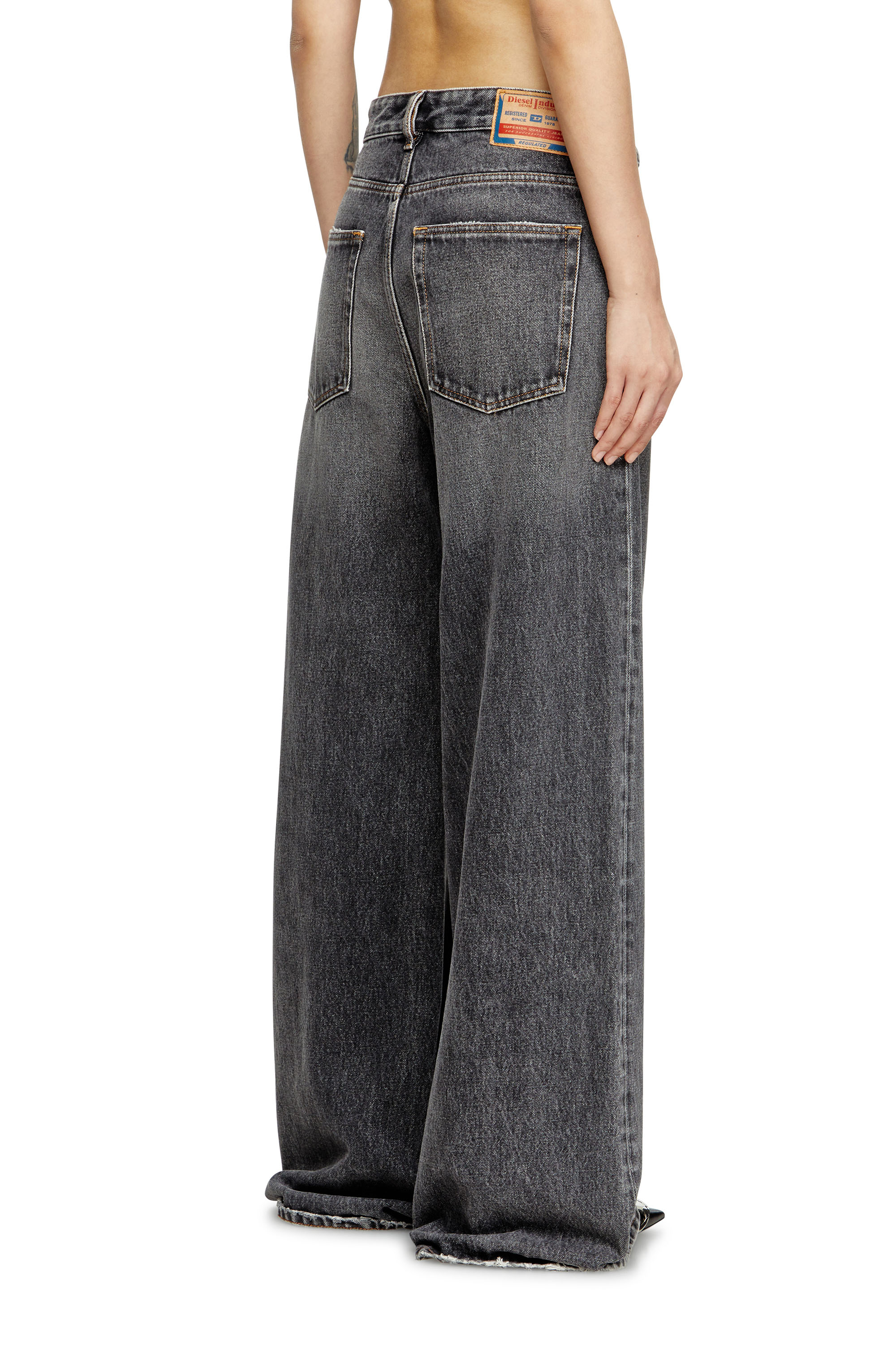 Relaxed Jeans 1996 D-Sire 007F6, Black/Dark grey Diesel - Woman's Relaxed Jeans 1996 D-Sire 007F6, Black/Dark grey - 4