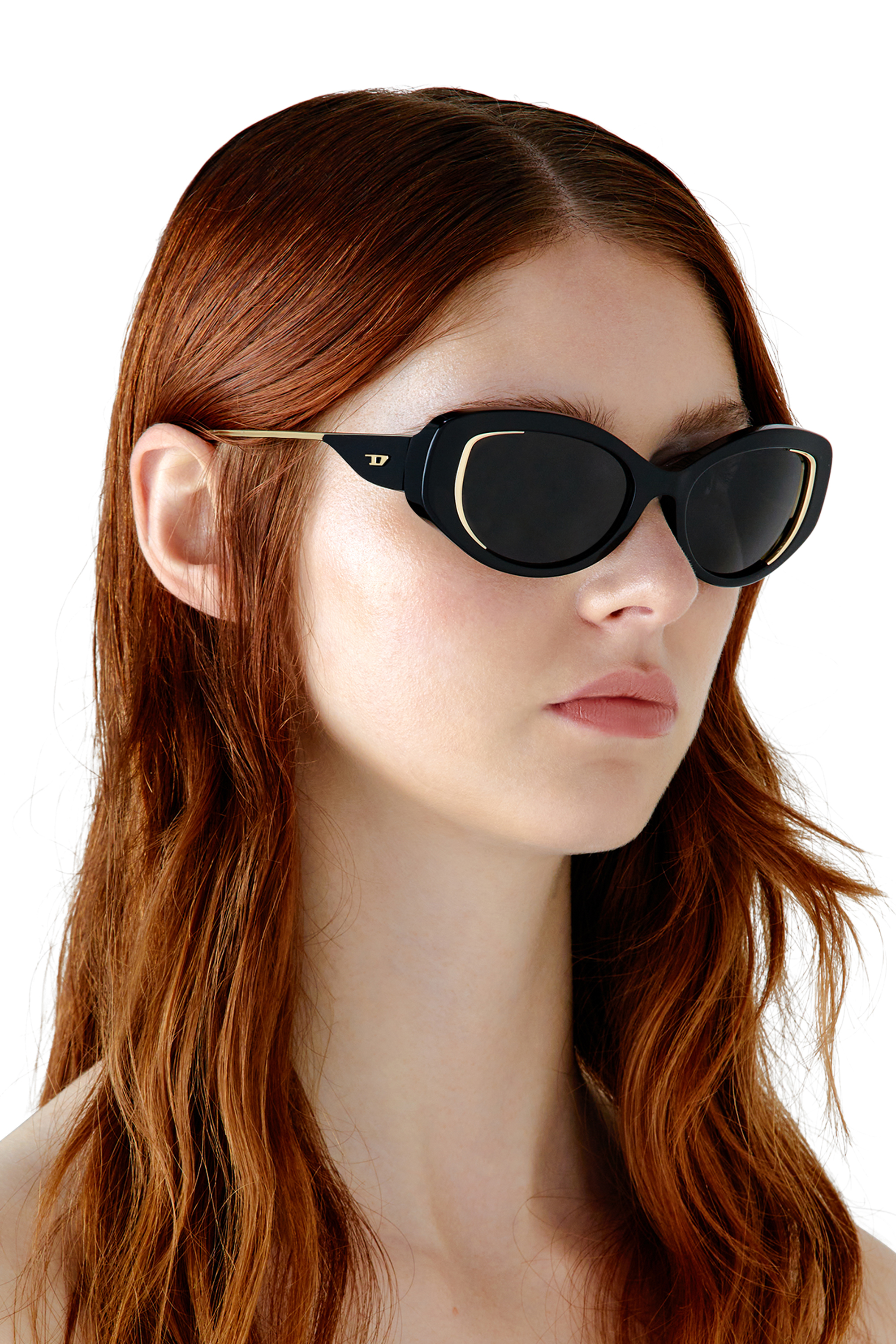 Diesel - 0DL2001, Unisex's Cat-eye style sunglasses in Black - 6