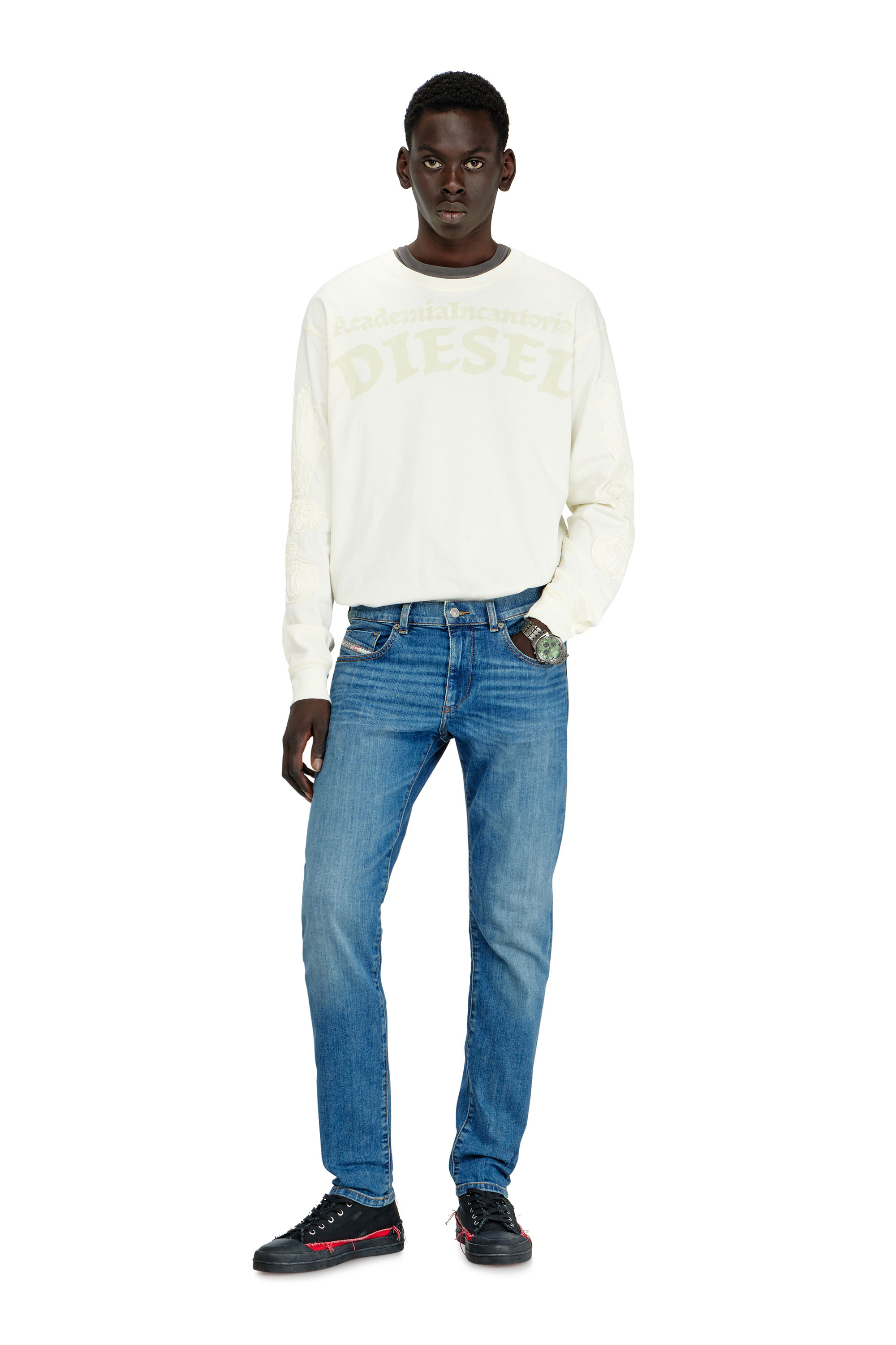 Diesel - Man's Slim Jeans 2019 D-Strukt 0KIAL, Light Blue - 2