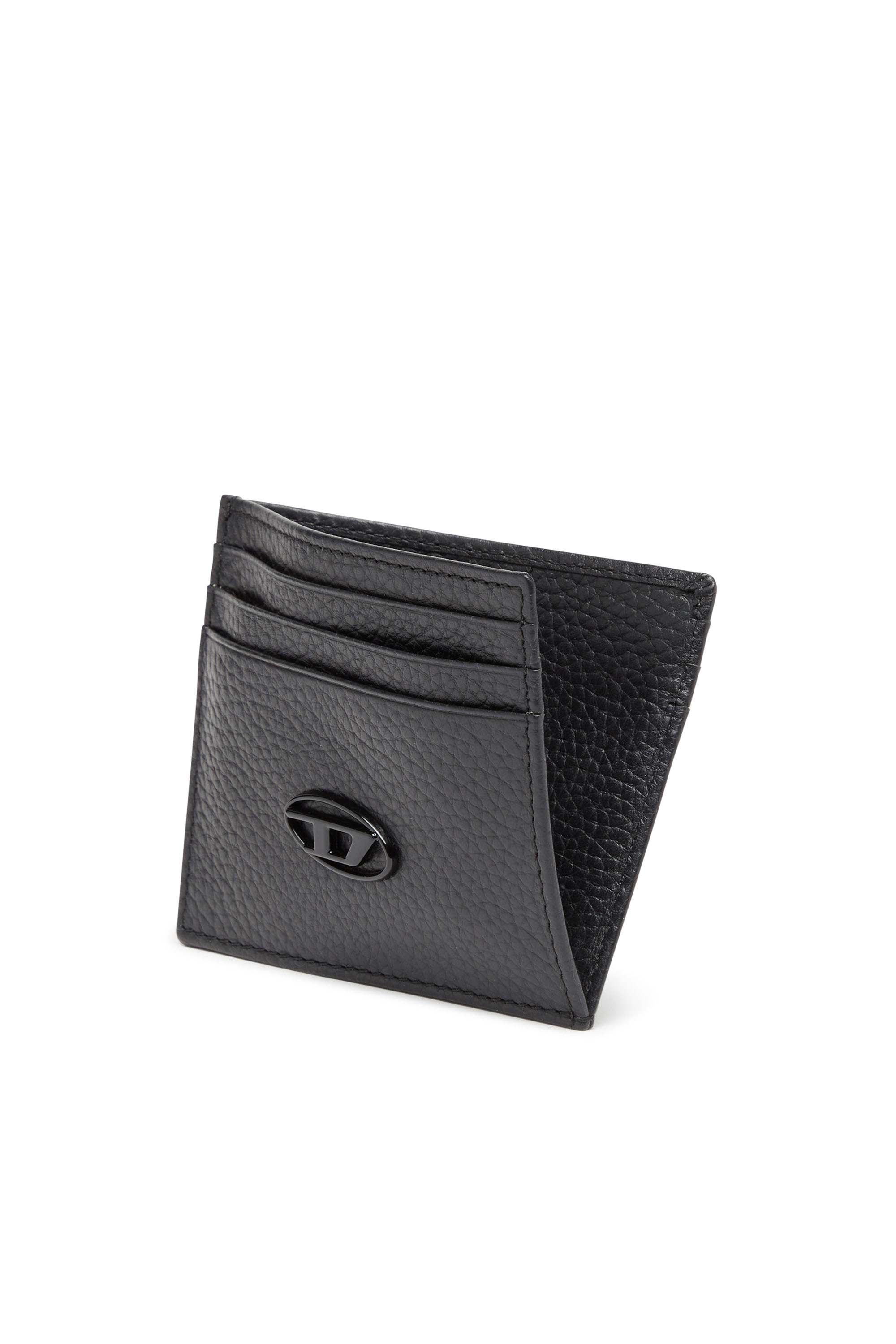 Diesel - CARD CASE, Man's Card case in grained leather in Black - 3