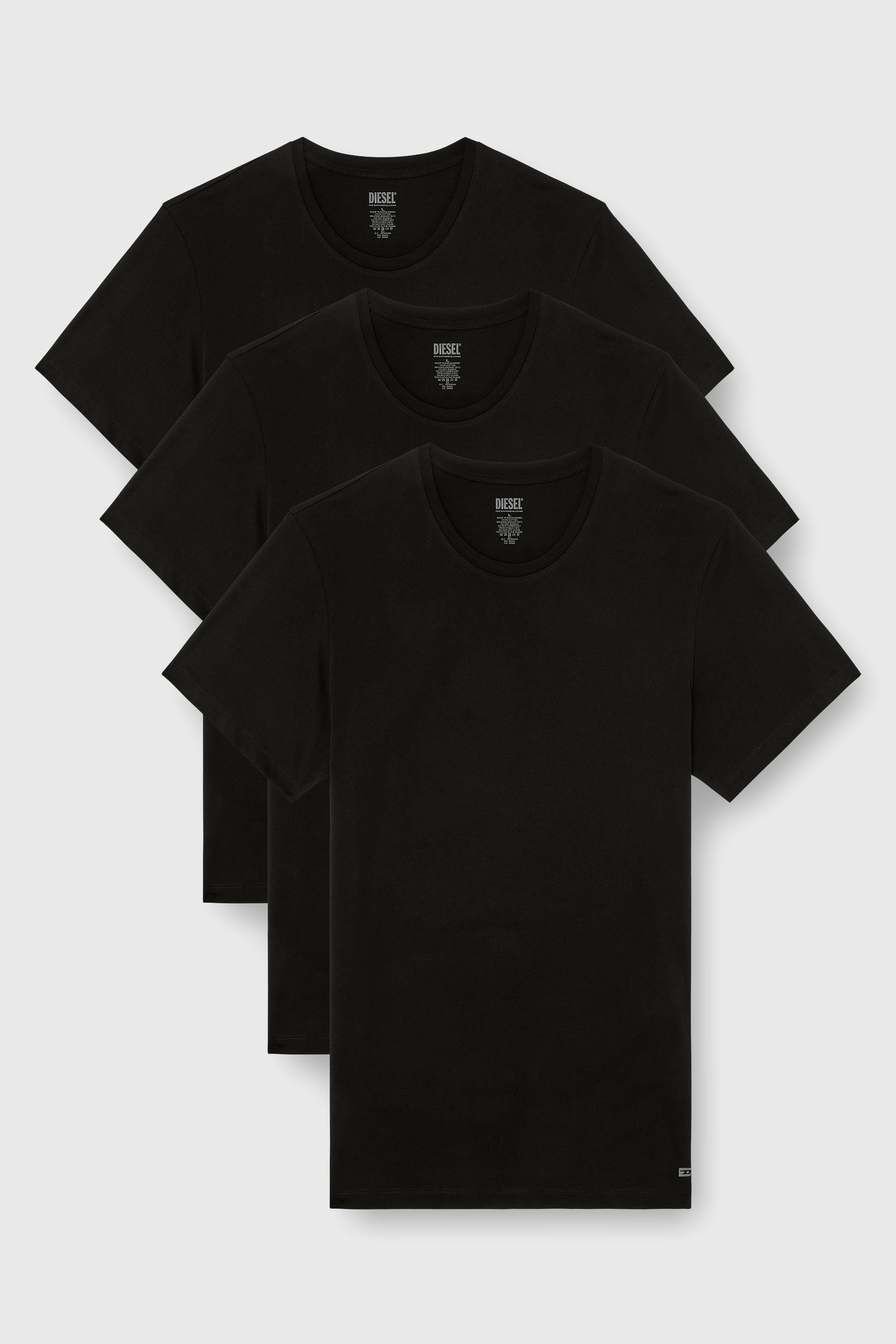 Diesel - RANDAL-D-BOX-3PACK, Man's Three-pack of T-shirts in Black - 1