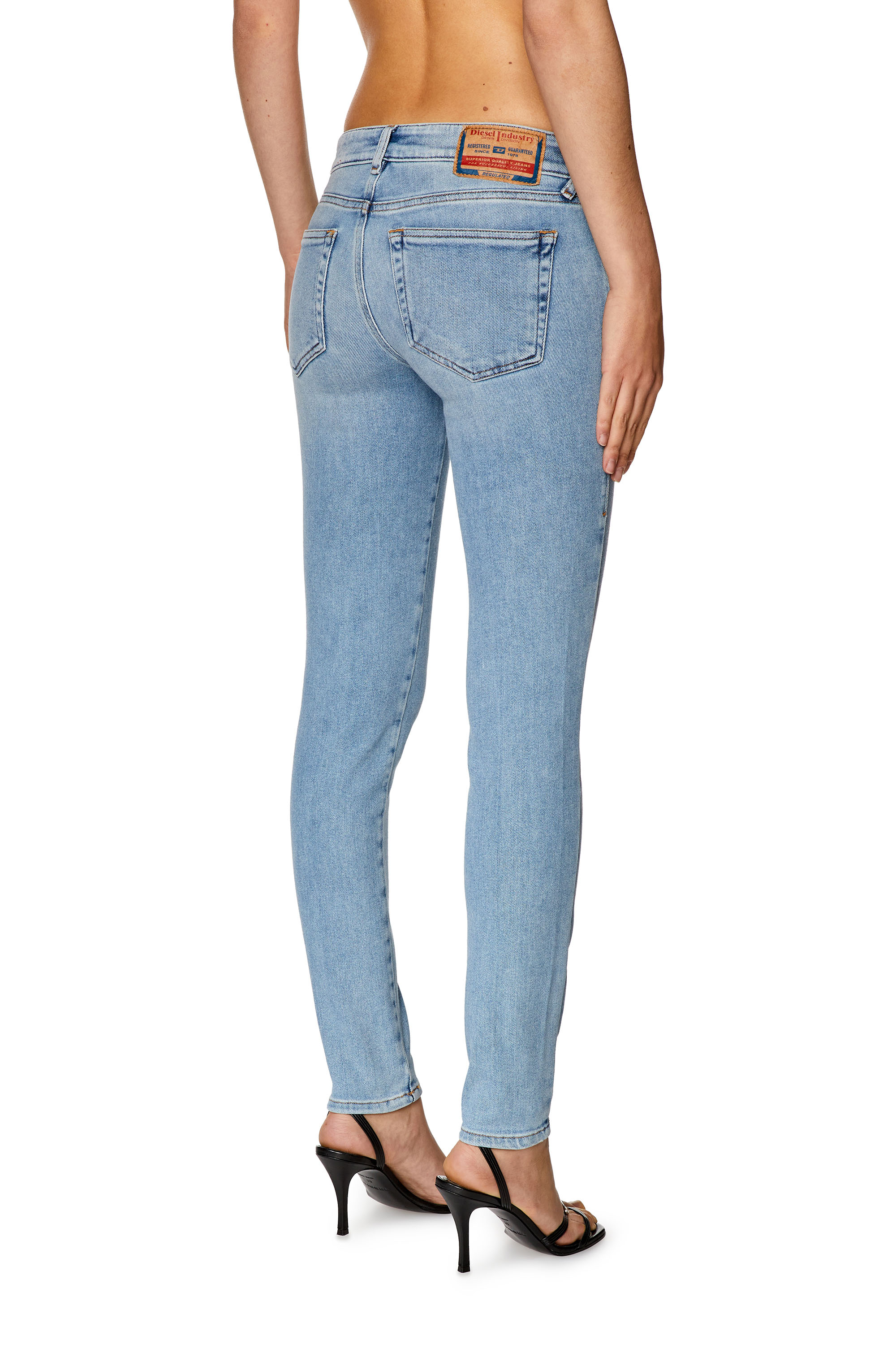 Diesel - Super skinny Jeans 2018 Slandy-Low 09F87, Light Blue - Image 2