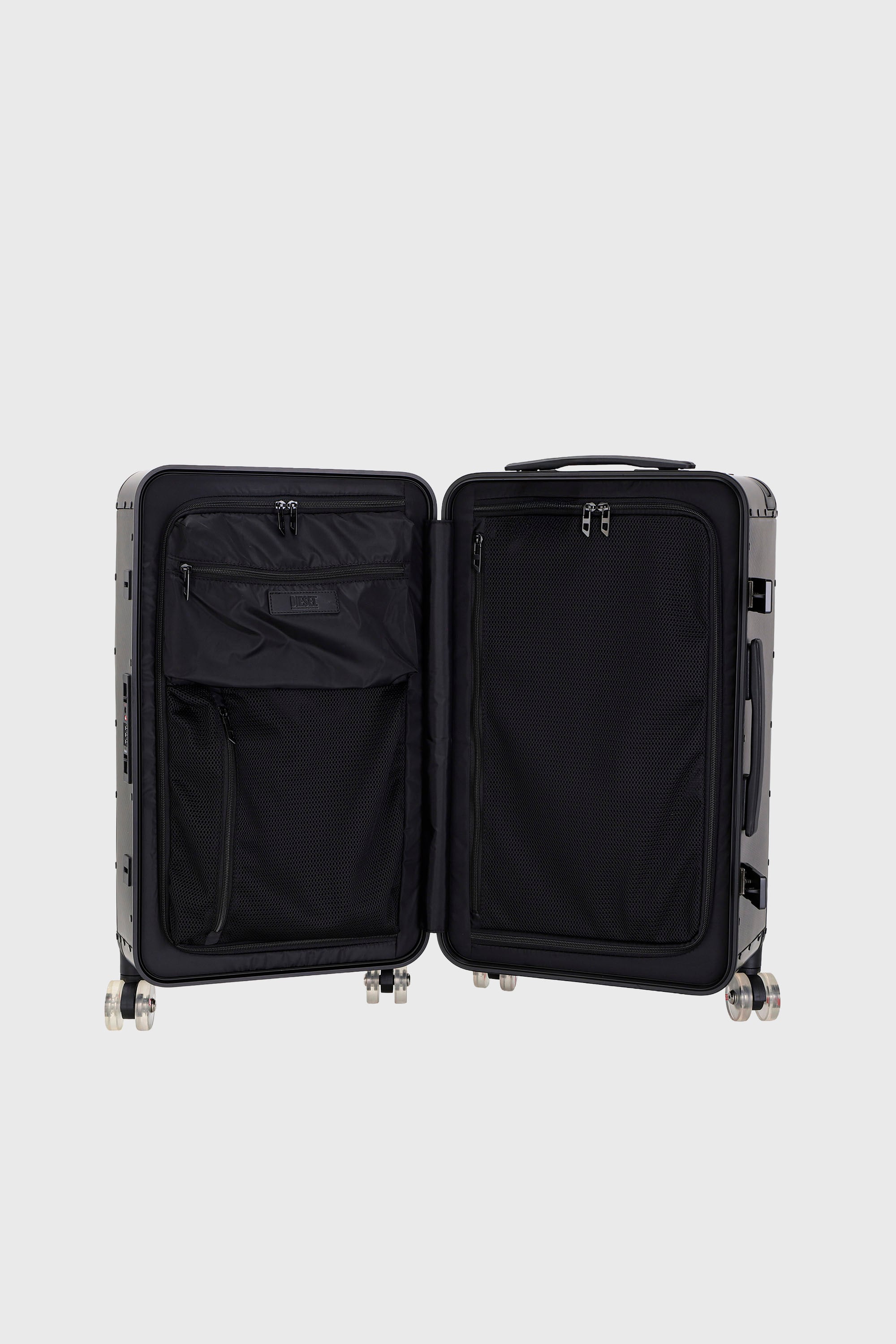Diesel - DSL CARBON FIBER TROLLEY-BLACK- DSL001, Unisex's Carbon fiber suitcase size M in Black - 3