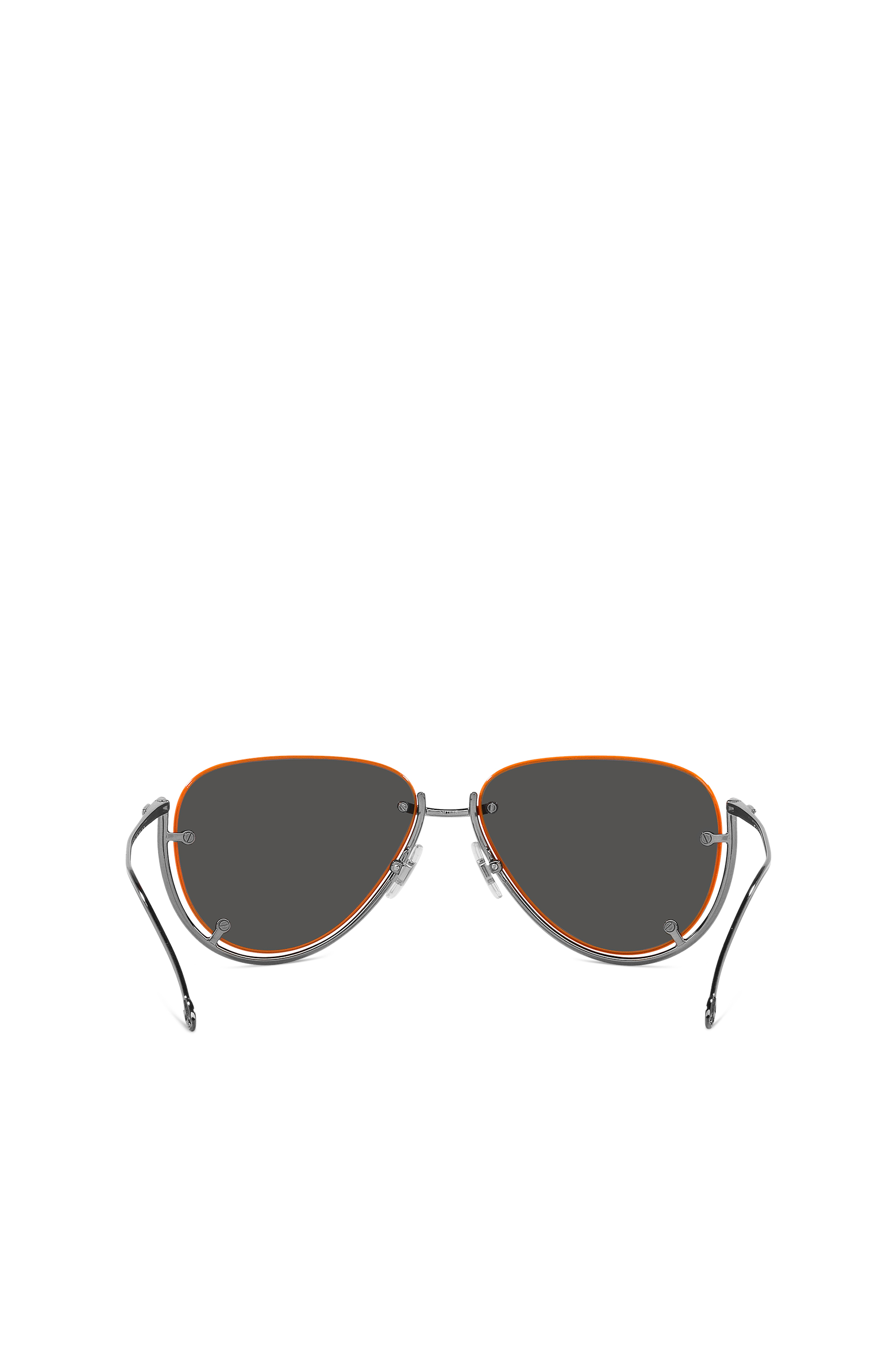 Diesel - 0DL1003, Unisex's Pilot model sunglasses in Black/Orange - 3