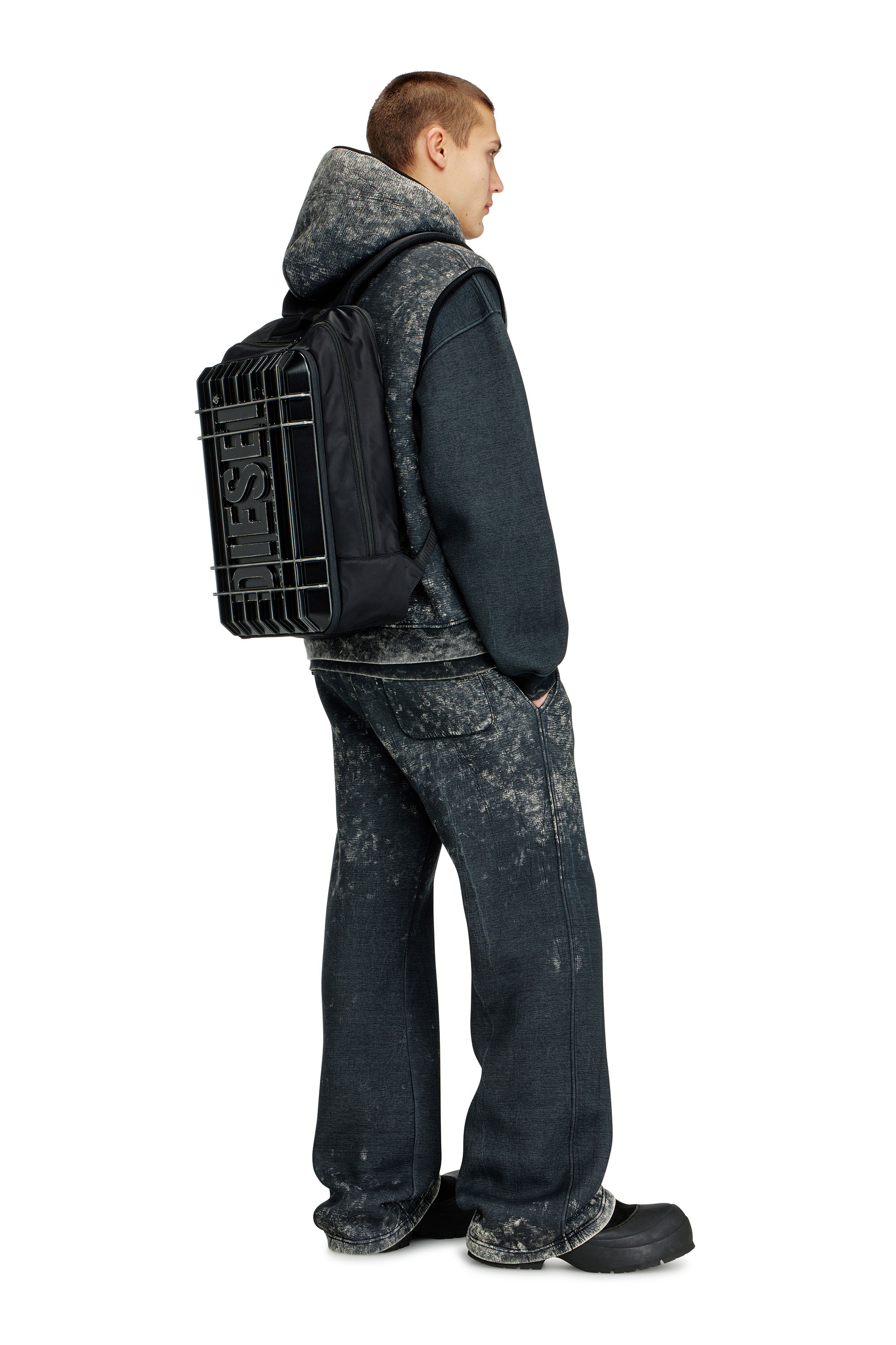 Diesel - DIESEL PC STRONG IMAGE BACKPACK- DSB005, Unisex's Rugged travel backpack in Black - 1