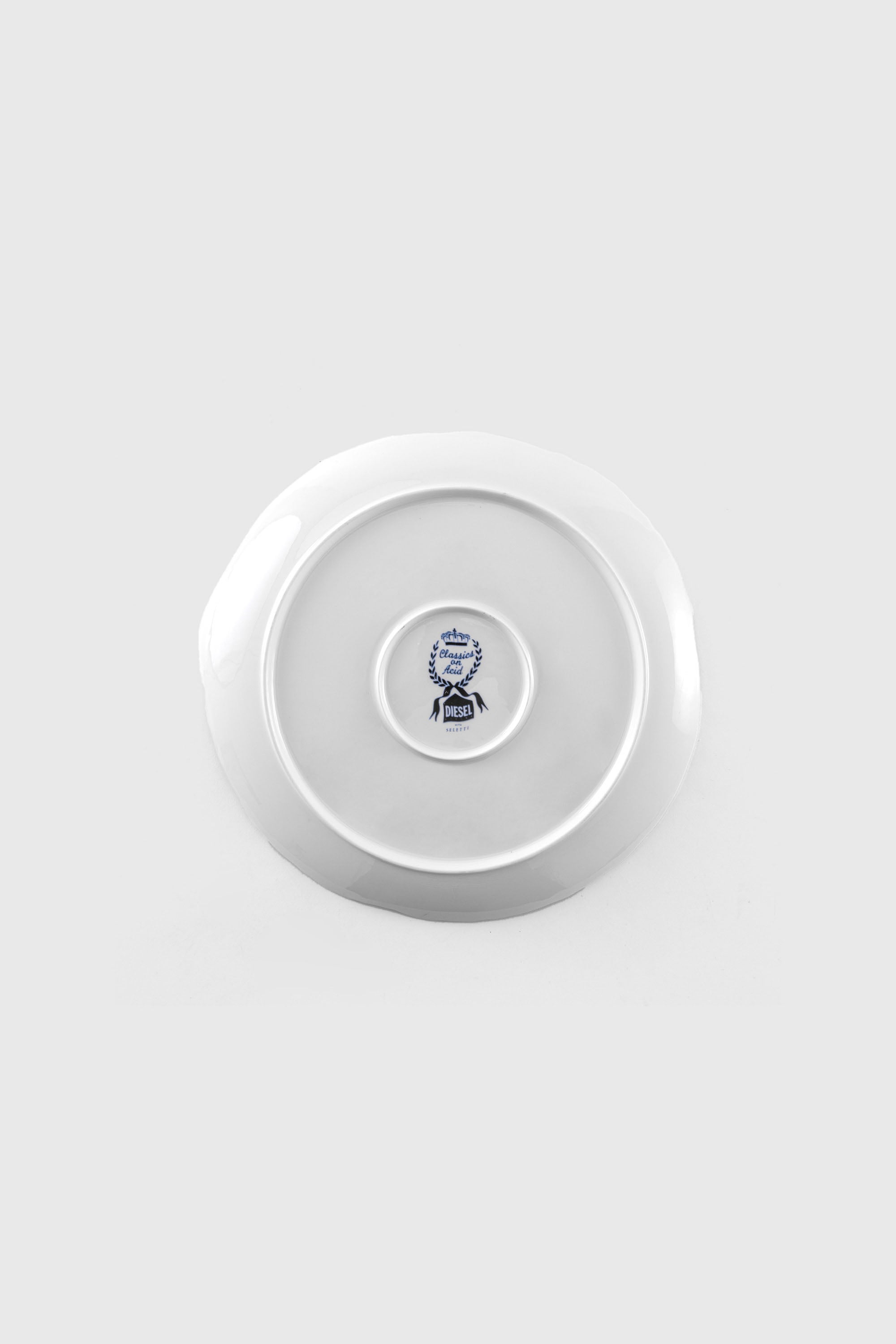Diesel - 11203 PORCELAIN DINNER PLATE "CLASSIC ON, Unisex's Porcelain dinner plate in White/Blue - 2