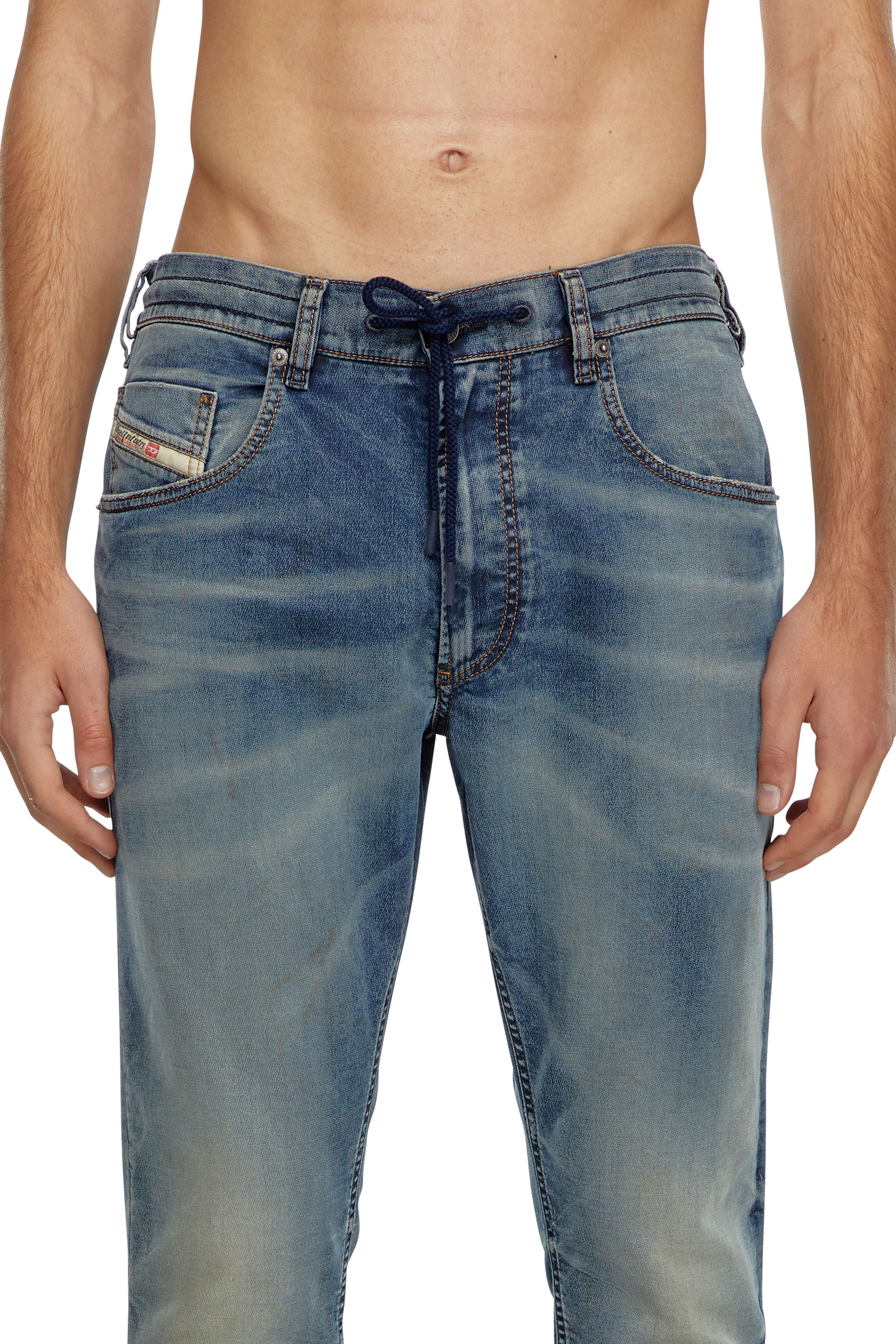 Diesel - Man Tapered 2030 D-Krooley Joggjeans® 068LZ, Medium blue - Image 5