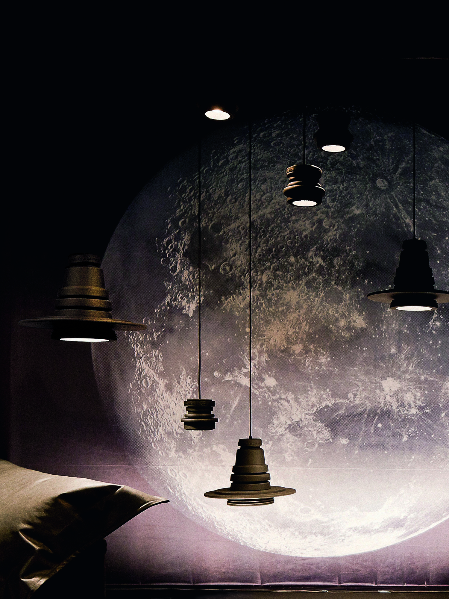 Diesel - TOOL PICCOLA SOSP, Unisex's Small lighting inspired by a reflex camera lens in Black - 4