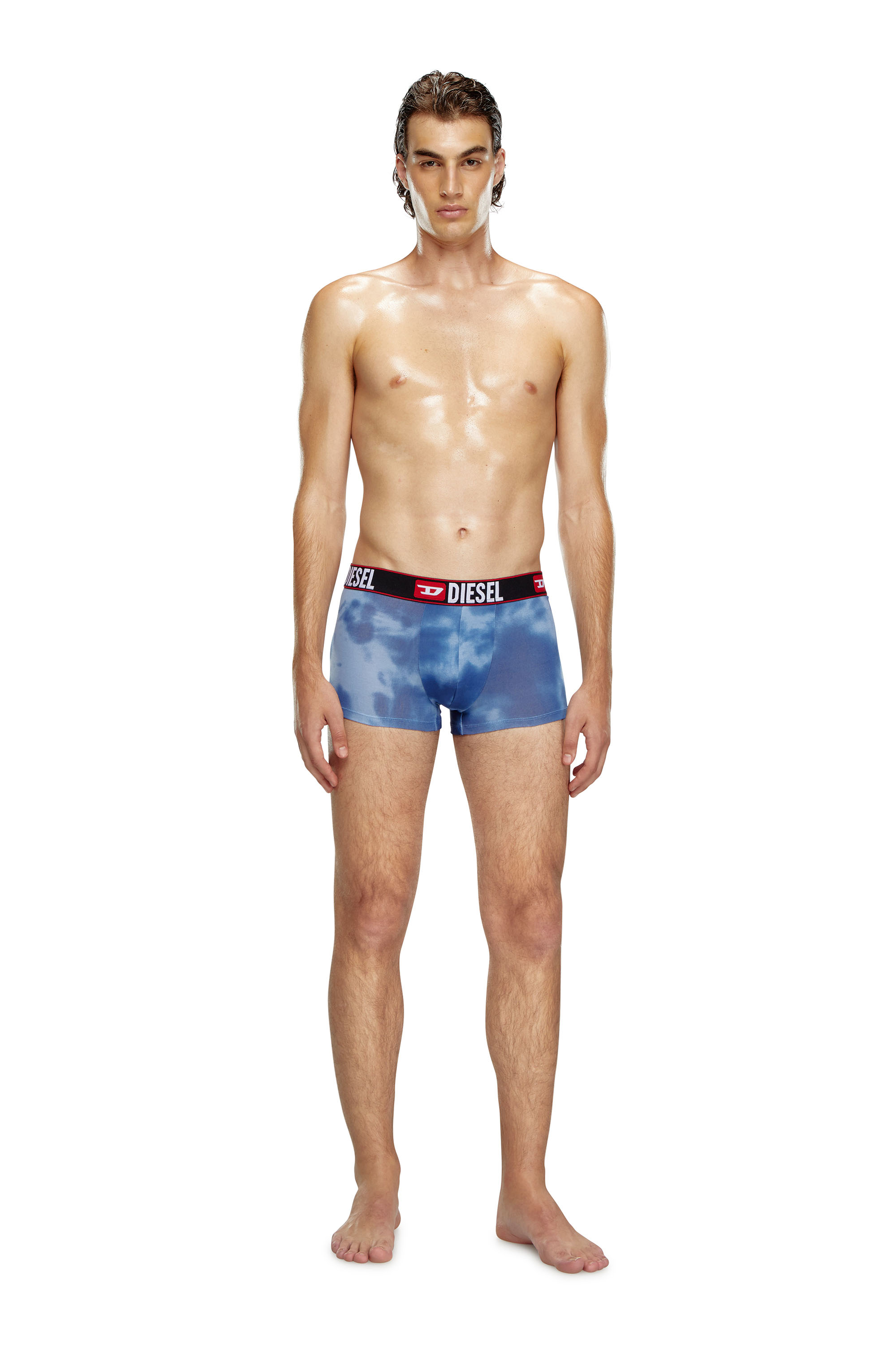 Diesel - UMBX-DAMIEN, Man's Boxer briefs with cloudy print in Dark Blue - 1