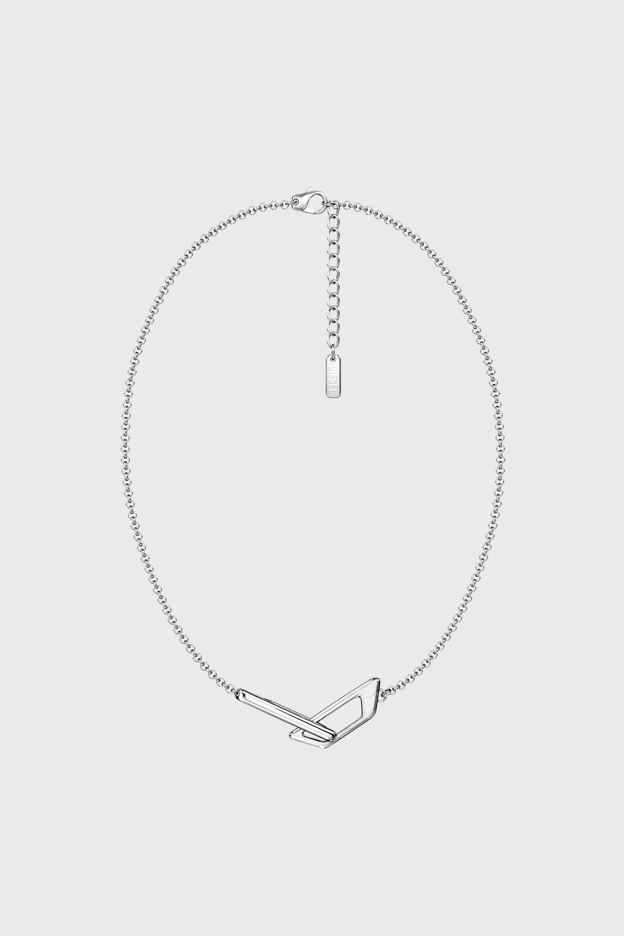 Diesel - DX1727040, Unisex's Stainless Steel Band Necklace in Silver - 1