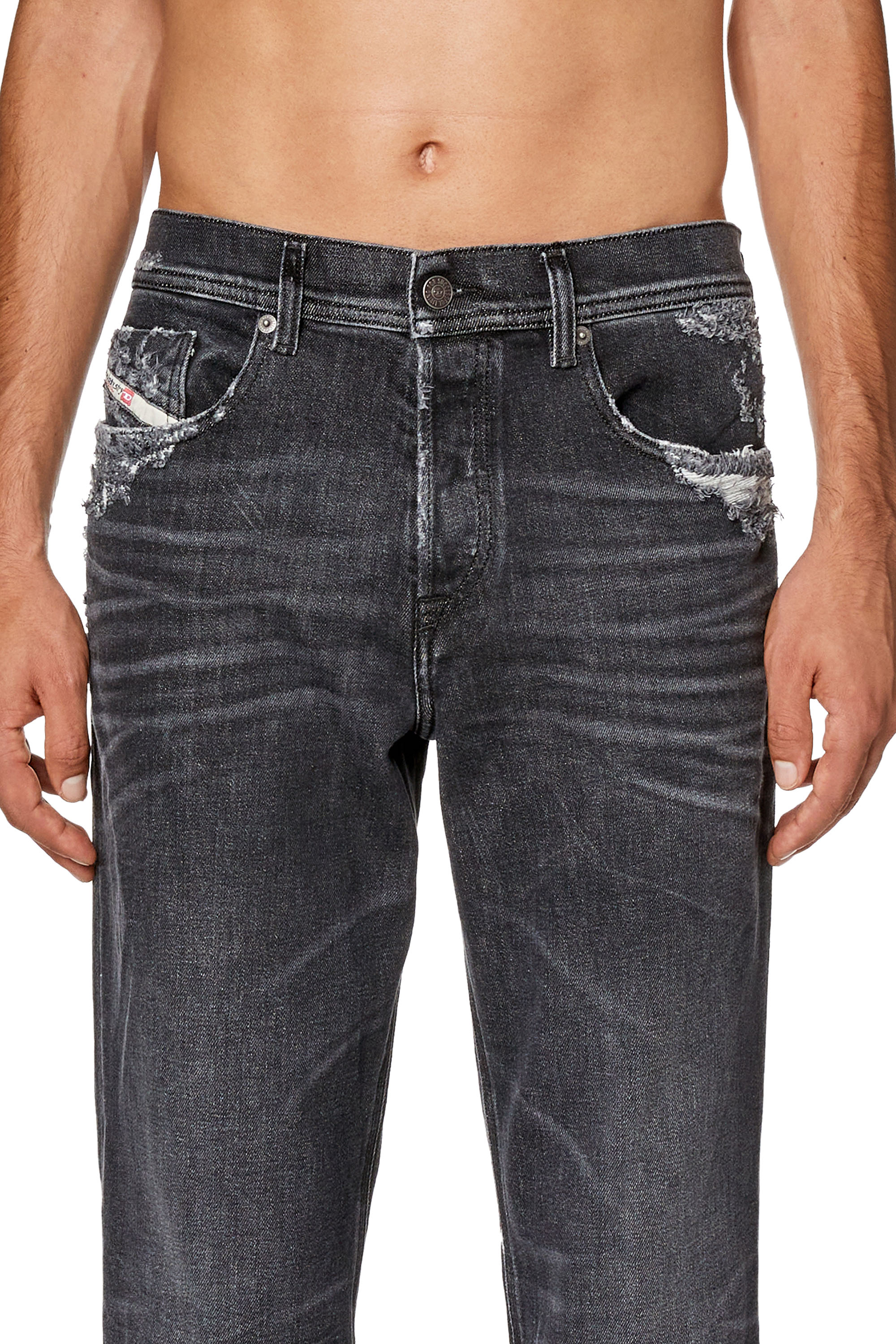Diesel - Tapered Jeans 2023 D-Finitive 09G23, Black/Dark grey - Image 3