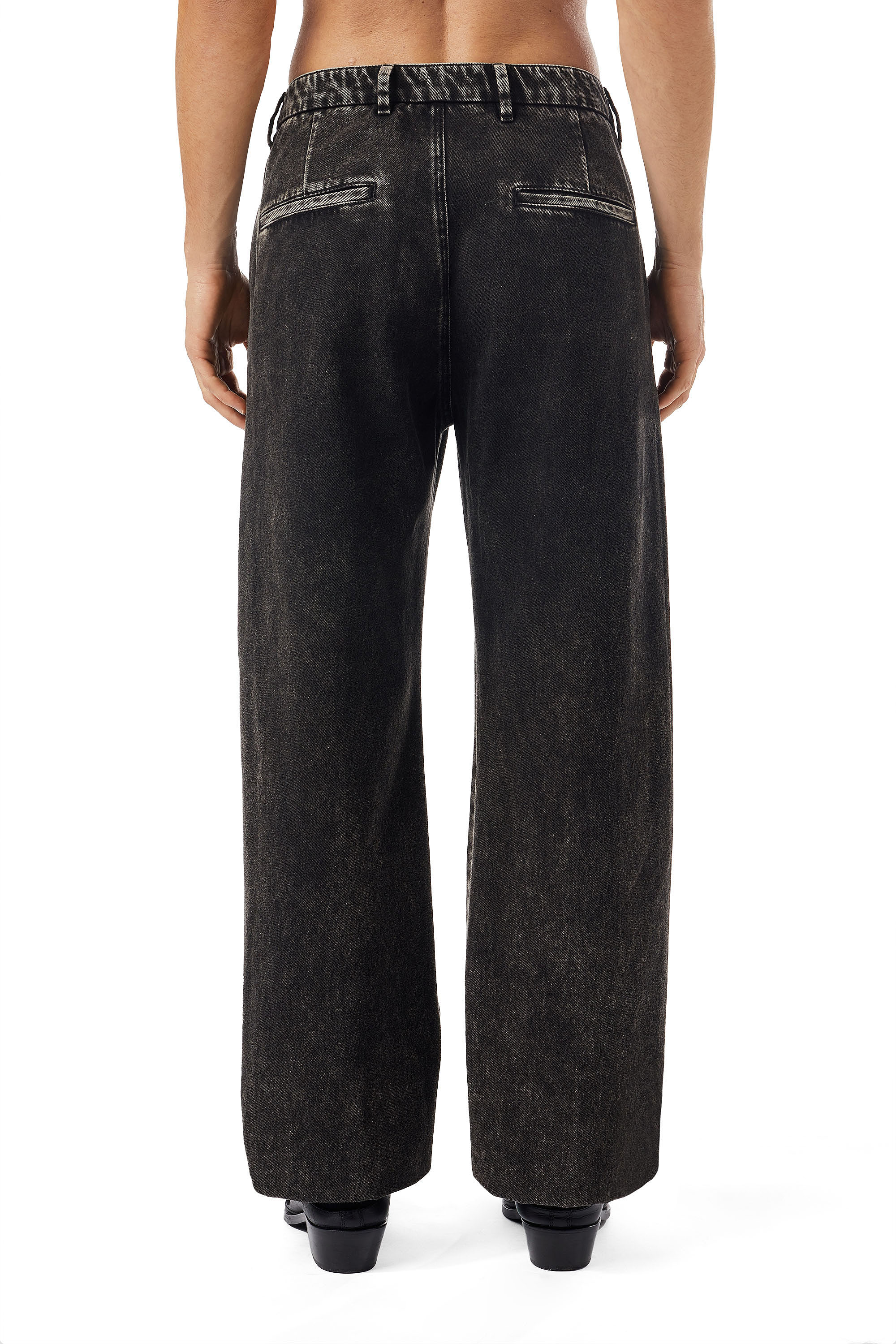 Diesel - Straight Jeans D-Chino-Work 09B87, Black/Dark grey - Image 2