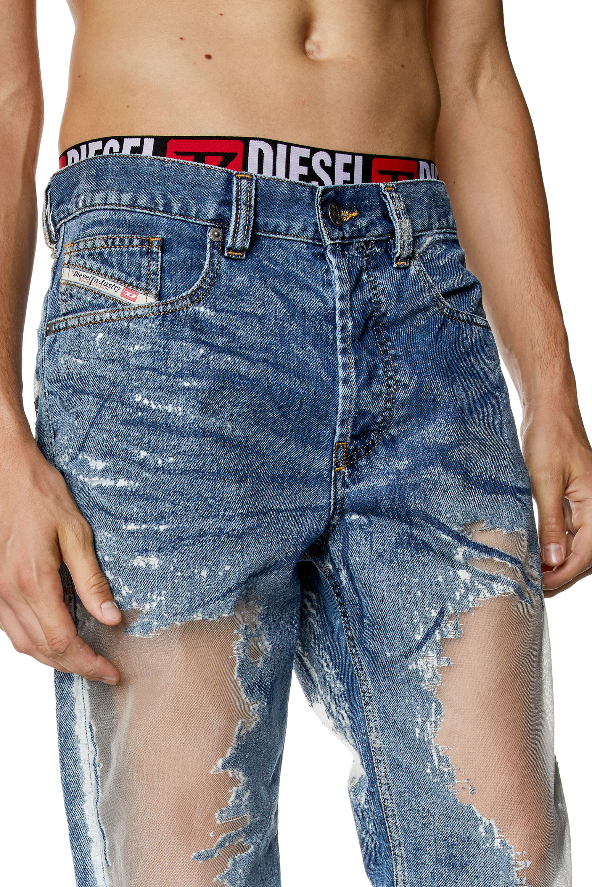 Diesel - Straight Jeans 2010 D-Macs 068JH, Medium blue - Image 4