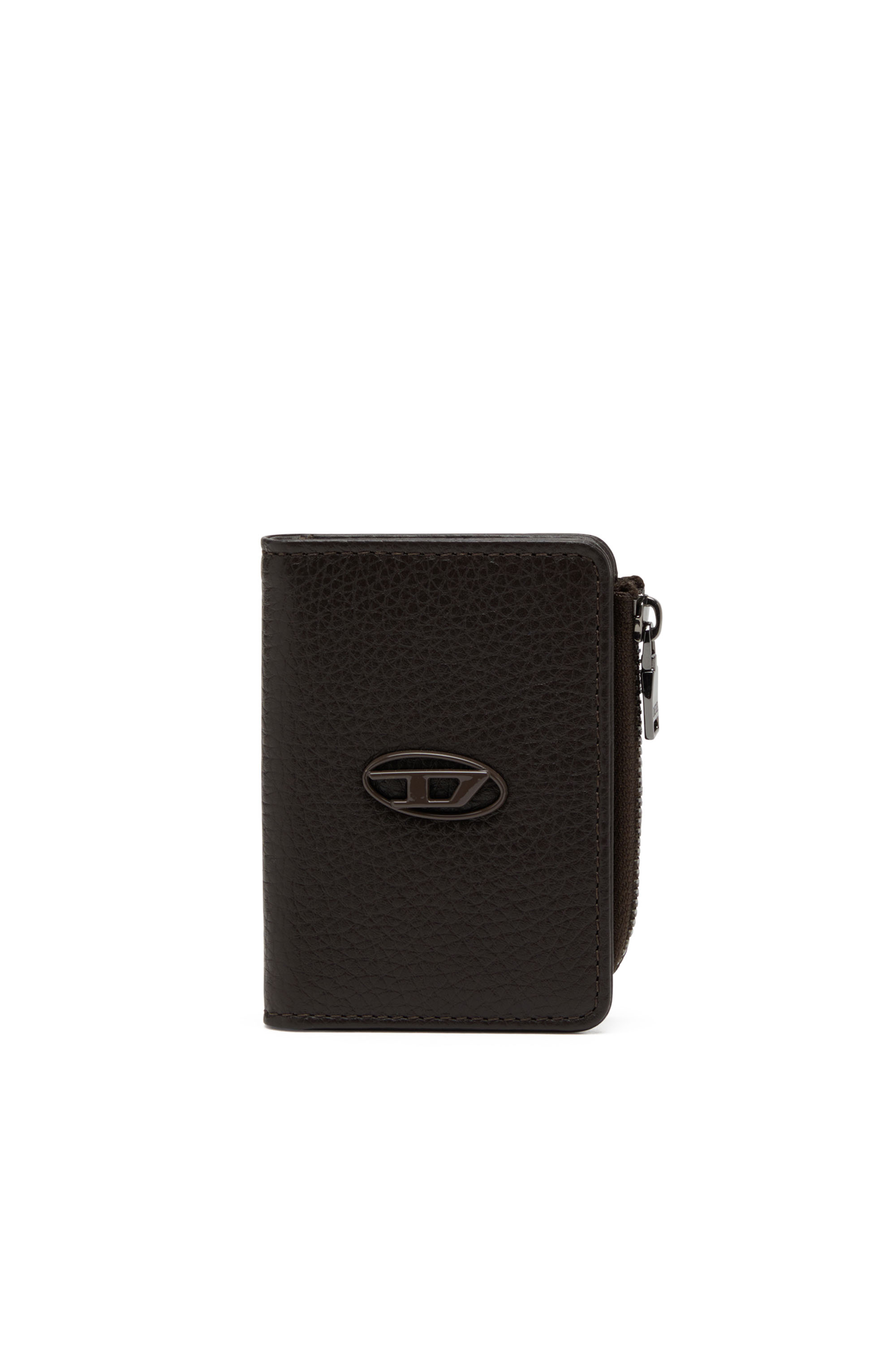 Diesel - HISSU EVO CARD HOLDER L, Man's Leather card holder in Brown - 1