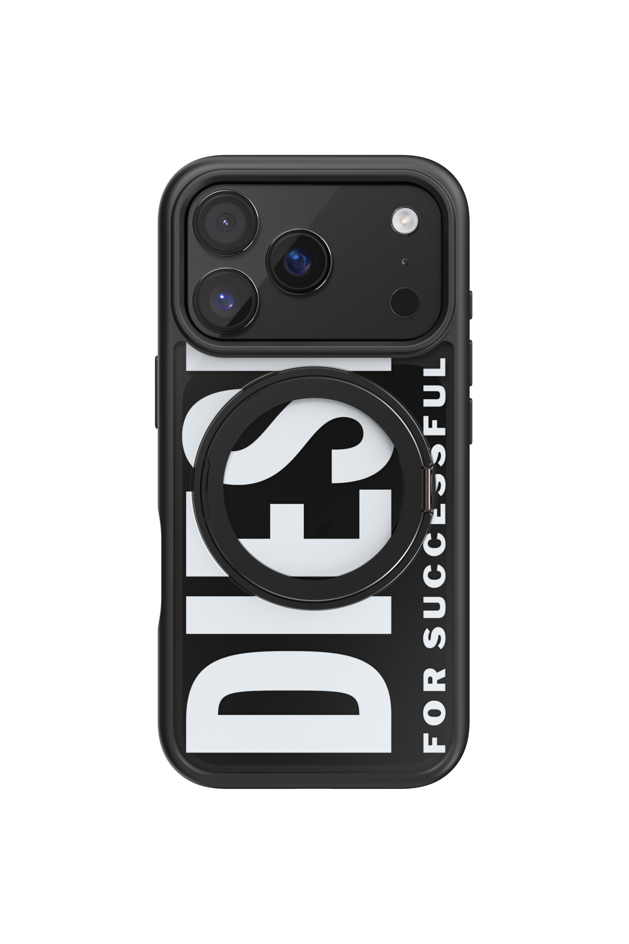 Diesel - 60405 RING STAND CASE, Unisex's Ringstand-Magsafe case for iPhone 17 Pro in Black - 2