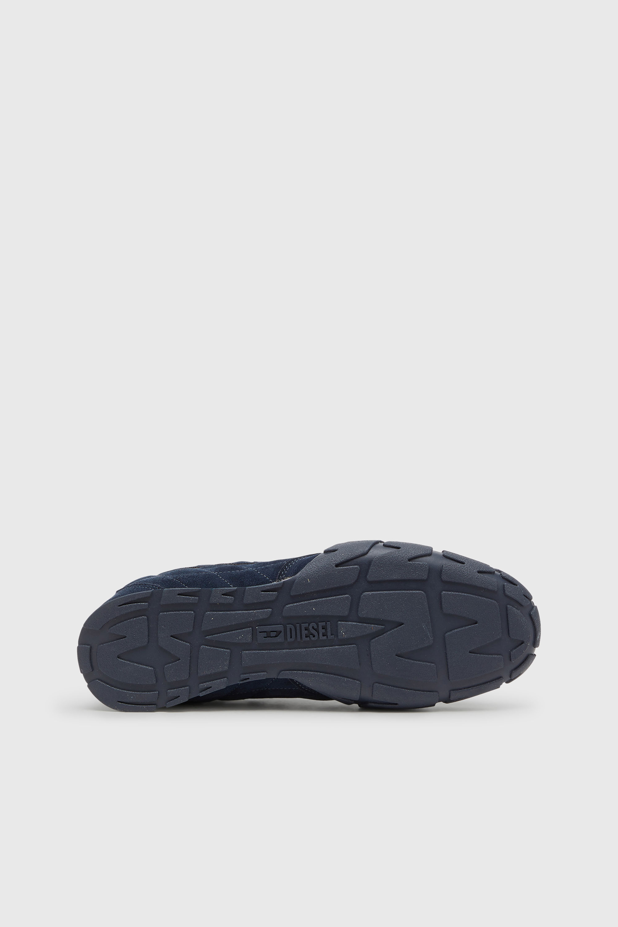 Diesel - S-PAGODHA LOW, Man's S-Pagodha-Quilted suede sneakers in Dark Blue - 5