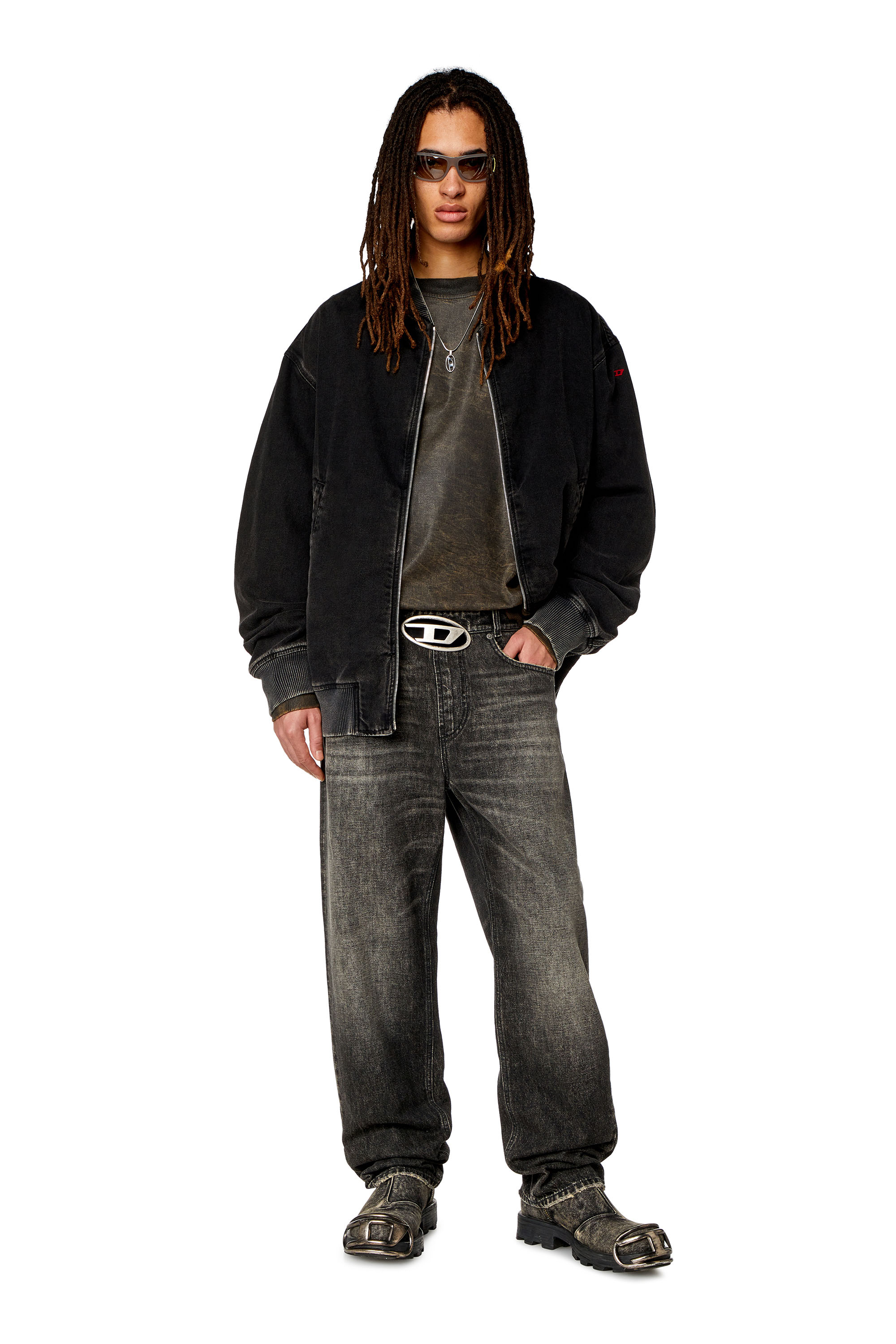 Diesel - Straight Jeans 2010 D-Macs 0JGAE, Black/Dark grey - Image 2
