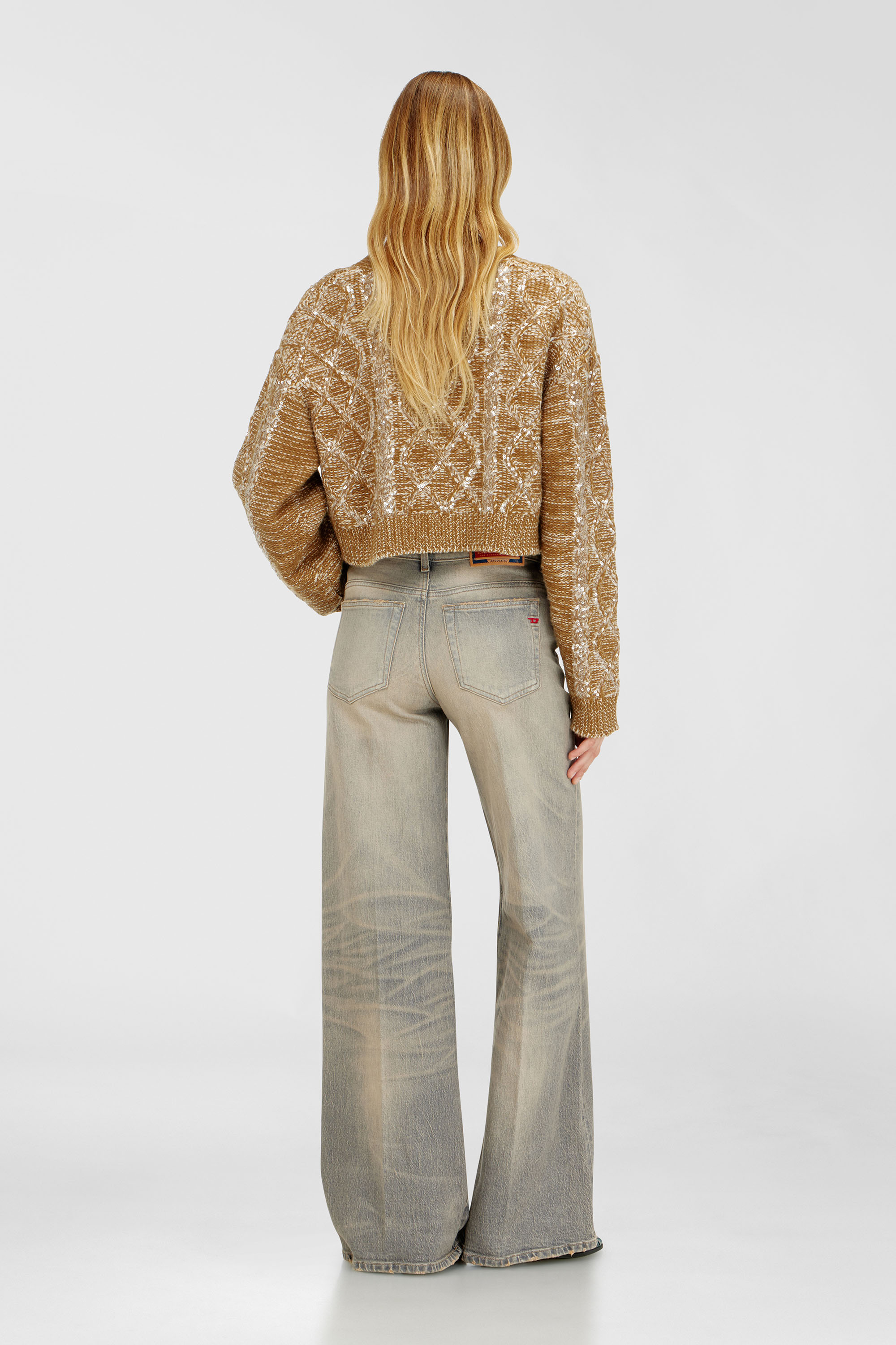 Diesel - Woman's Flare Jeans 1978 D-Akemi 0LJDV, Grey - 3