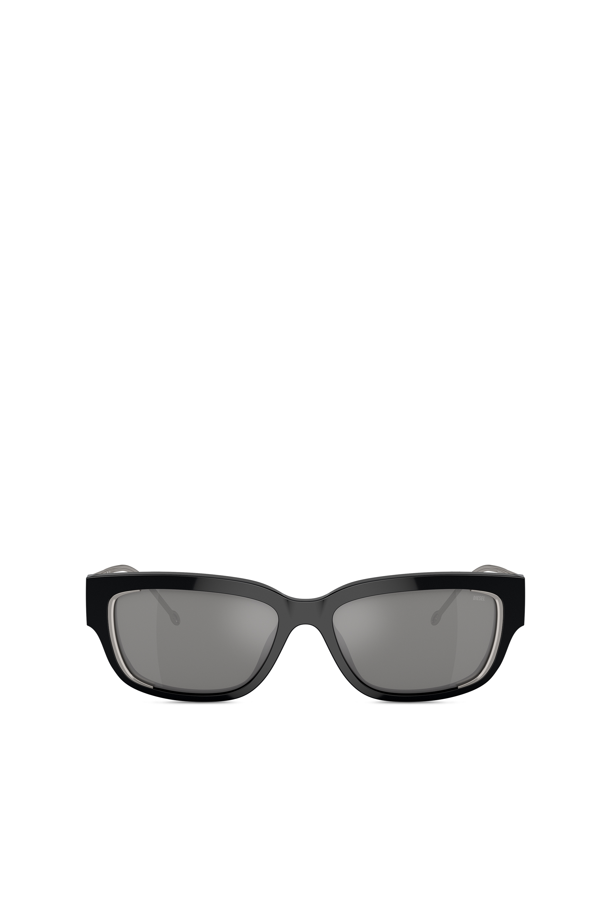 Diesel - 0DL2002, Unisex's Everyday style sunglasses in Black/Flash mirror - 1