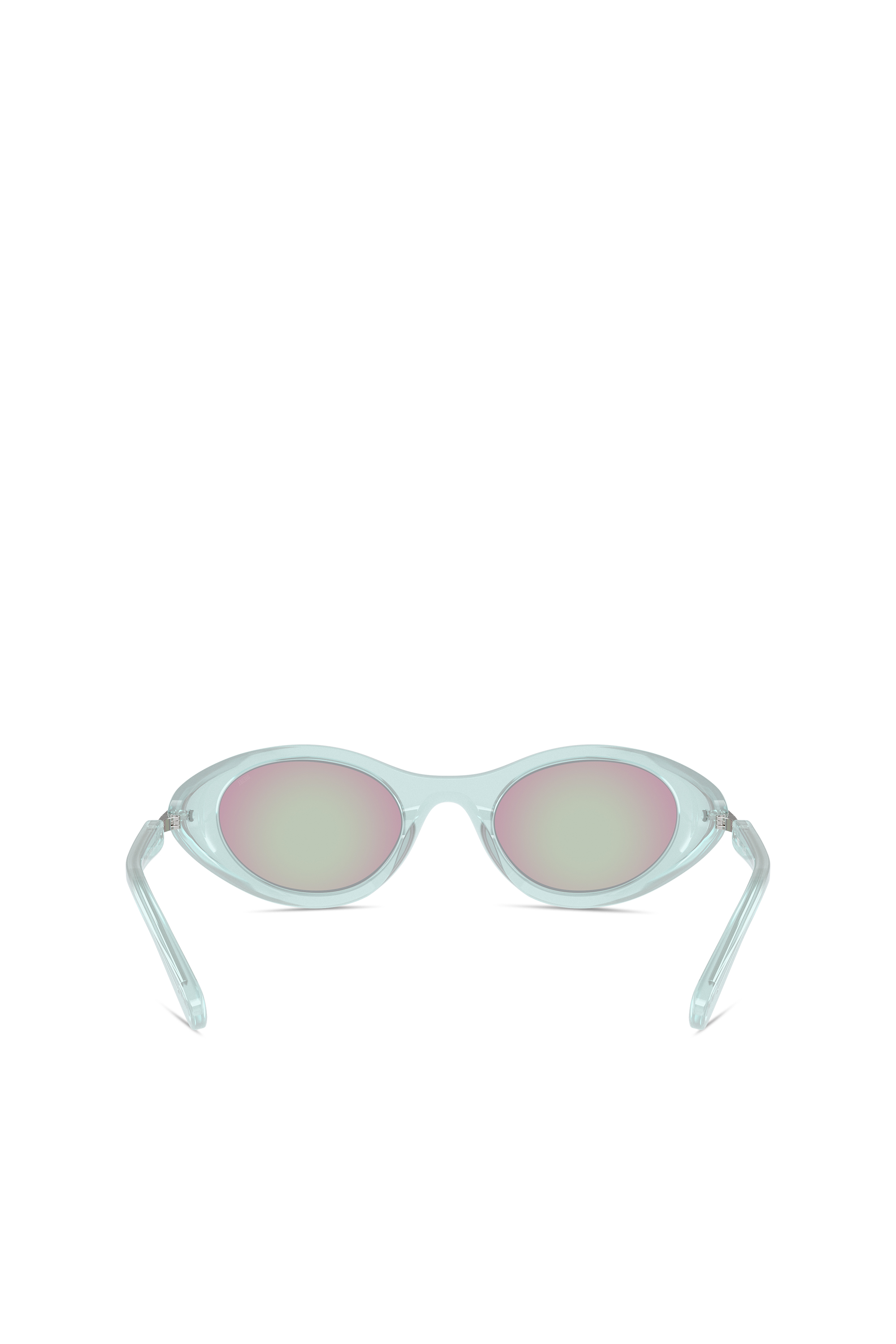 Diesel - 0DL2004, Unisex's Wrap-around shape sunglasses in Light Blue - 3