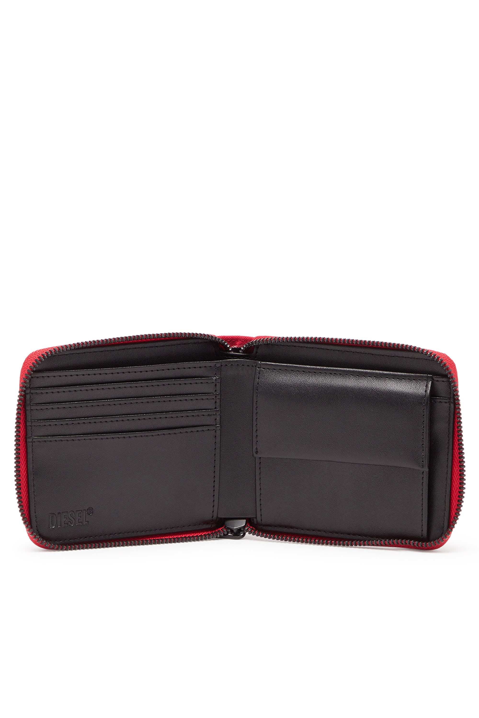 Diesel - RAVE BI-FOLD COIN ZIP XS, Red - Image 3