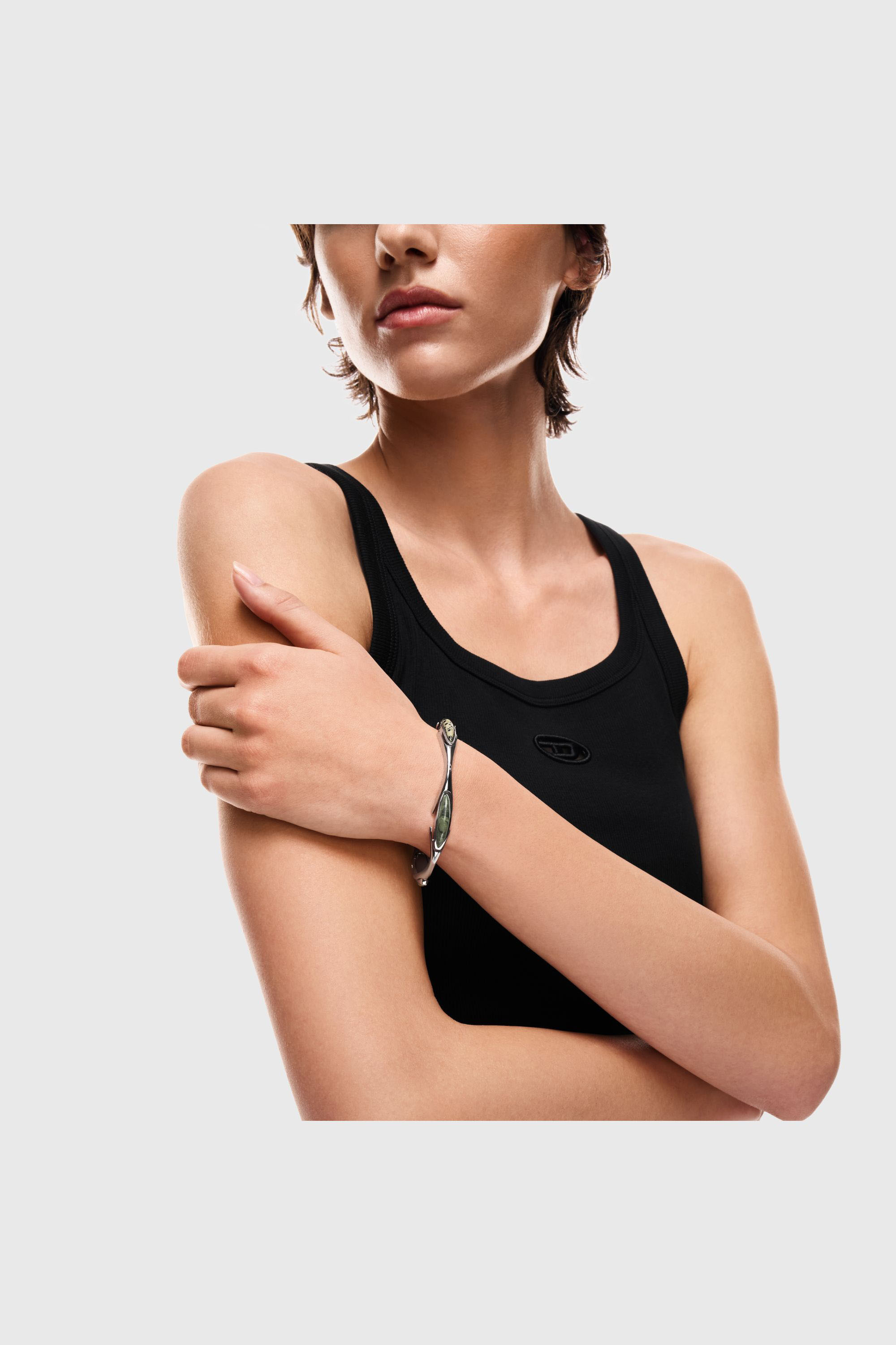 Diesel - DX167840 JEWELLERY, Unisex's Stainless Steel Bangle Bracelet in Silver - 3