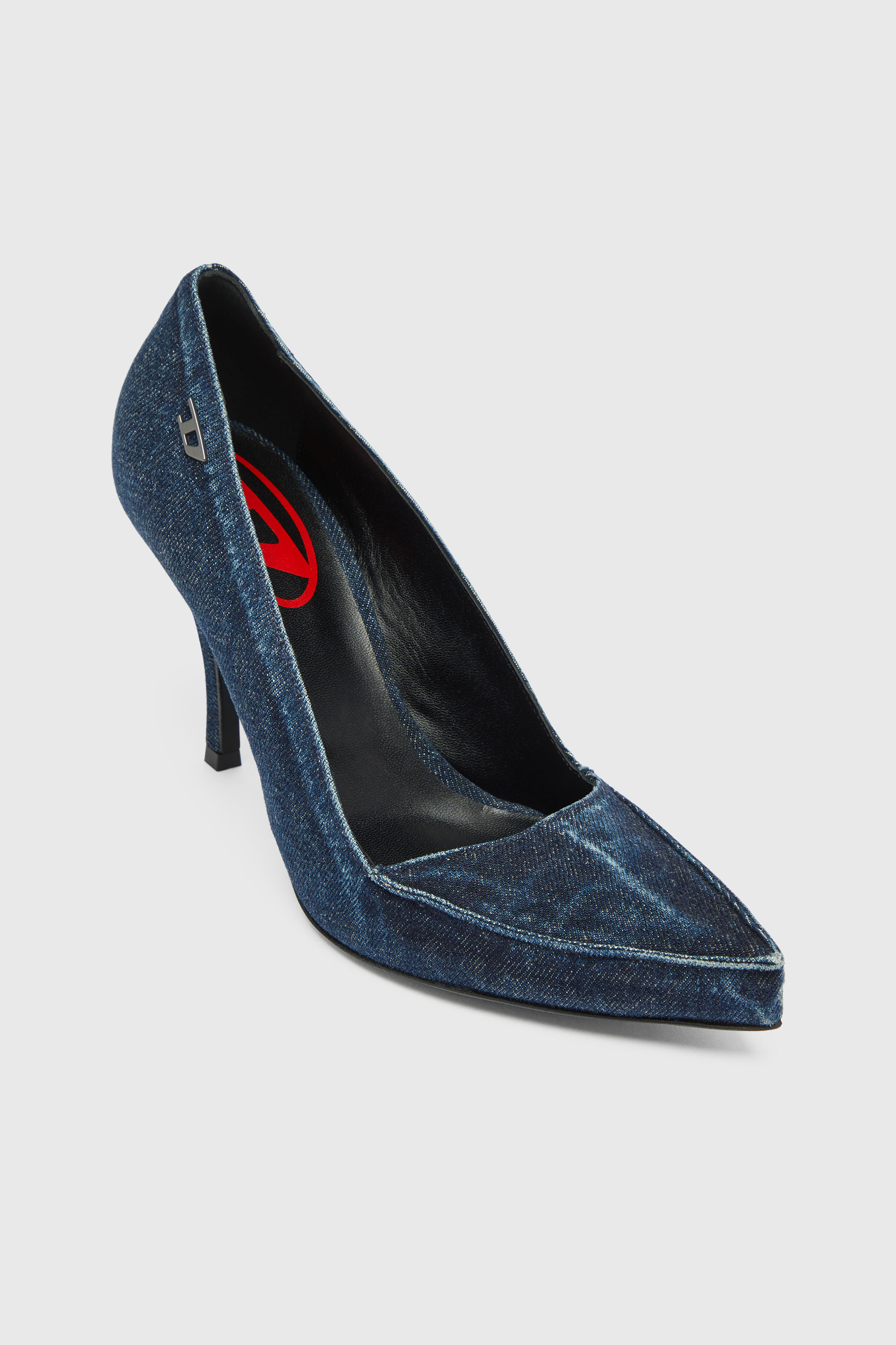 Diesel - D-LUCETTE-90-PUMP D, Woman's D-Lucette-Pumps in denim in null - 6